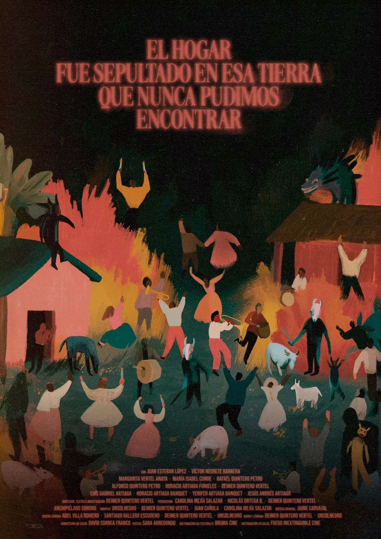Plakat filmowy "Our Home Was Buried in a Land We Could Never Find"