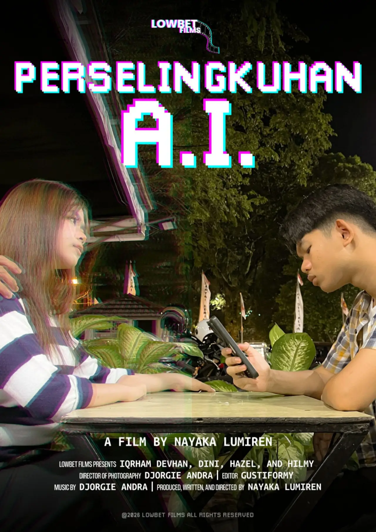 Plakat filmowy "Perselingkuhan AI"
