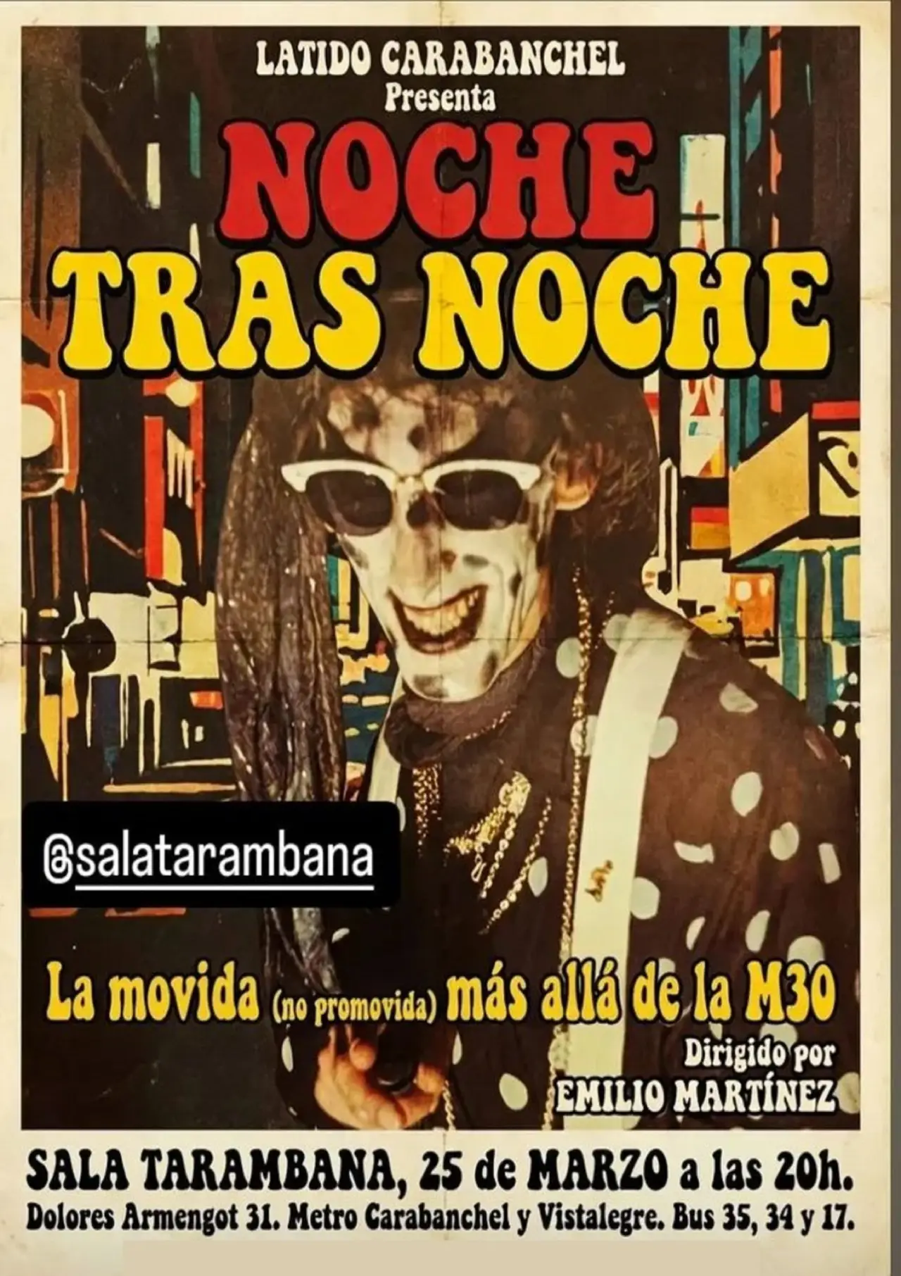 Plakat filmowy "Noche Tras Noche"