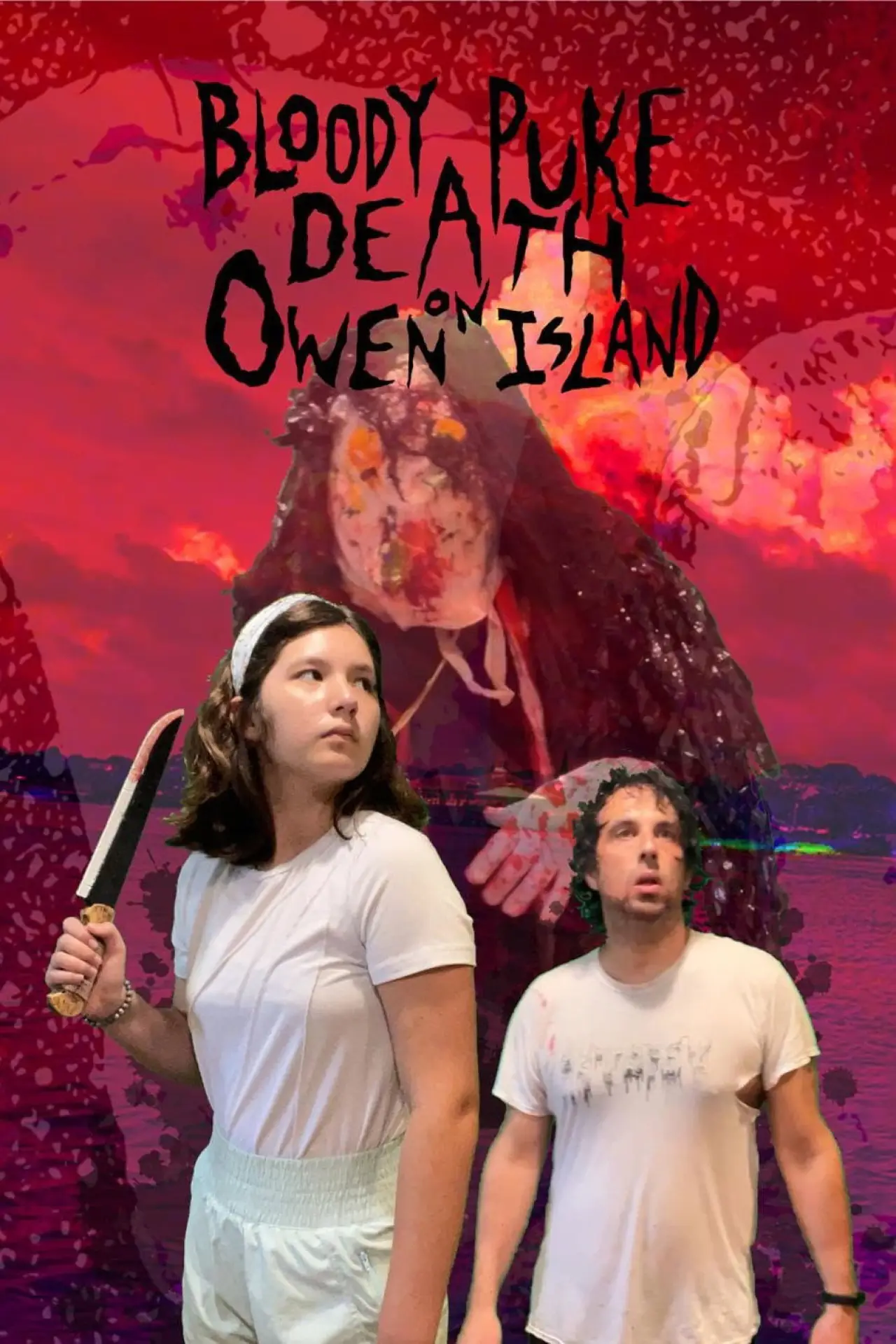 Plakat filmowy "Bloody Puke Death on Owen Island"