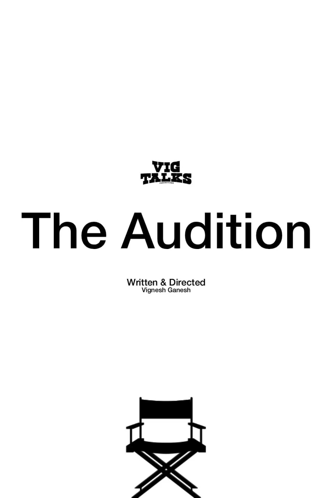Plakat filmowy "The Audition"