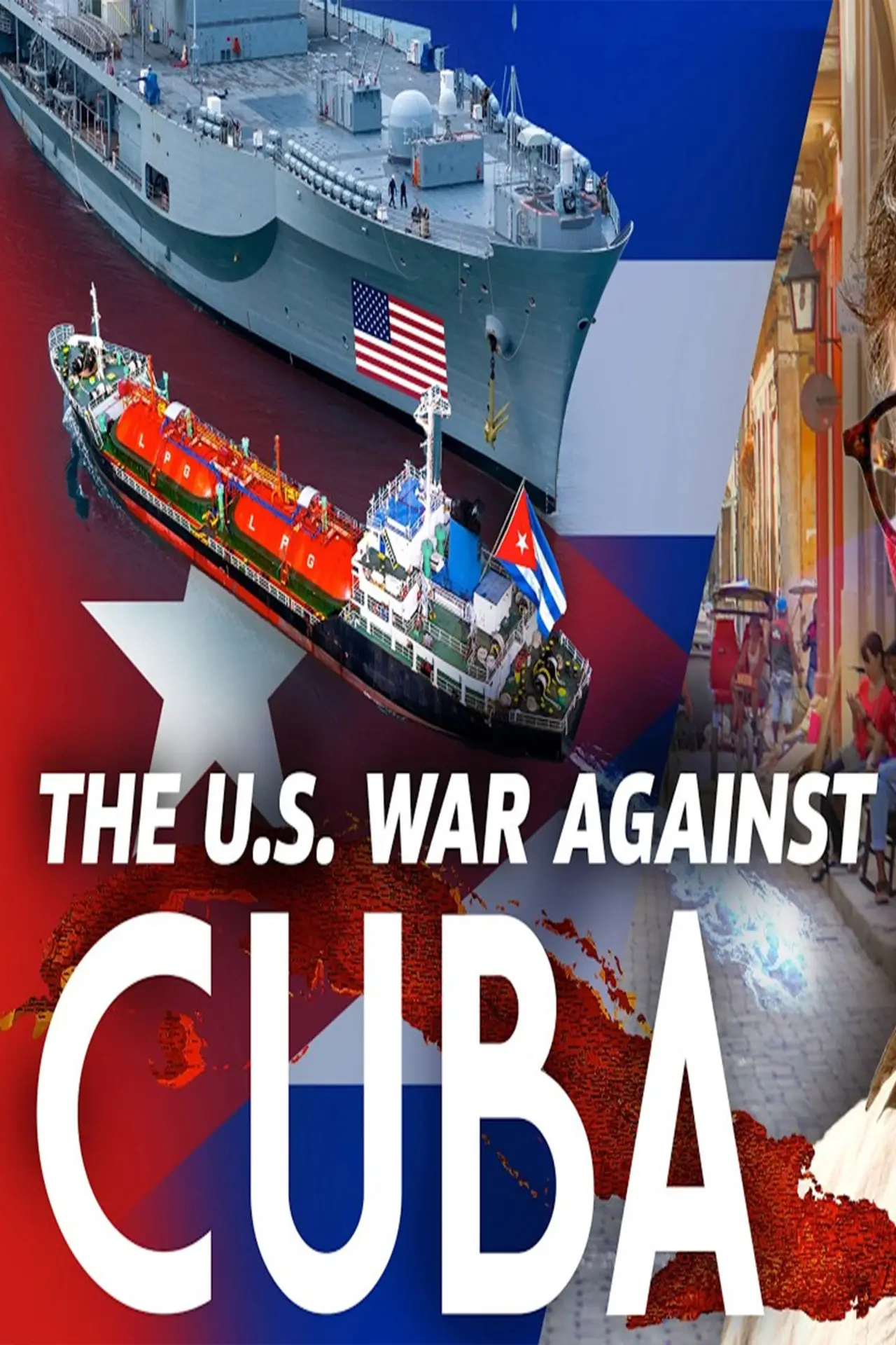 Plakat filmowy "The American War Against Cuba"