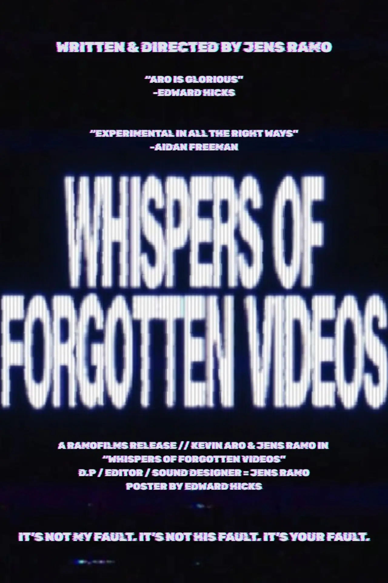 Plakat filmowy "Whispers of Forgotten Videos"