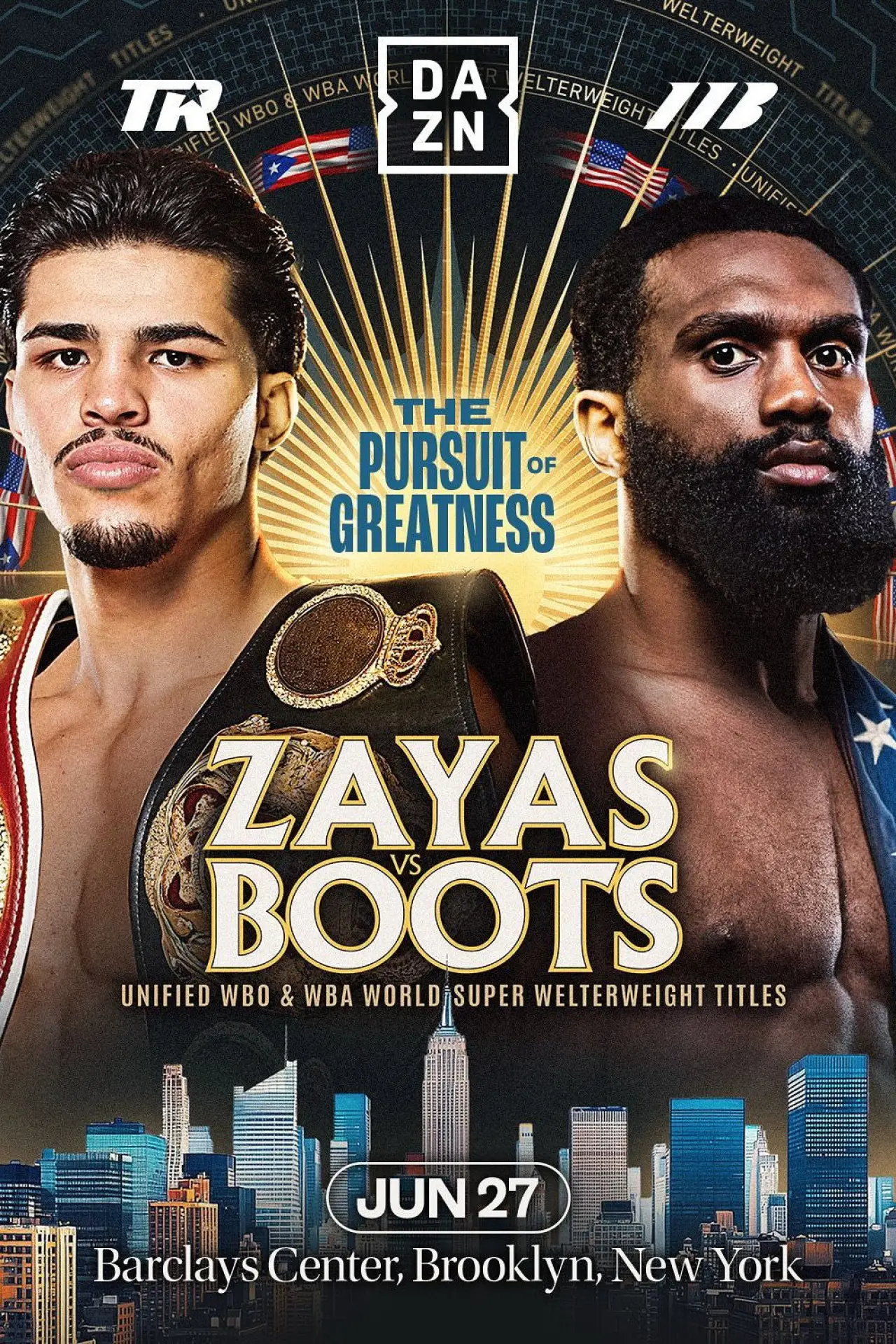 Plakat filmowy "Xander Zayas vs. Jaron Ennis"
