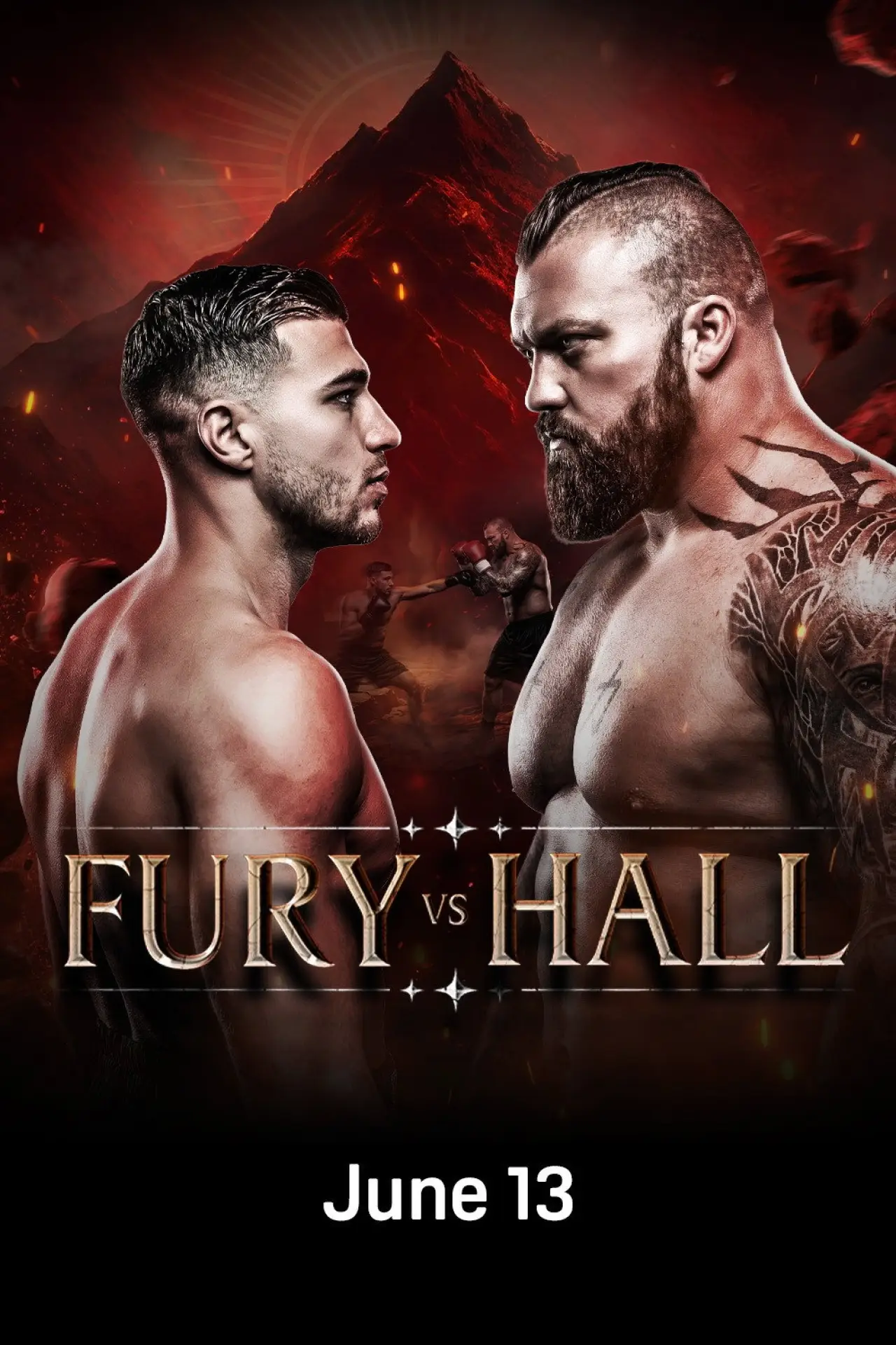 Plakat filmowy "Tommy Fury vs. Eddie Hall"