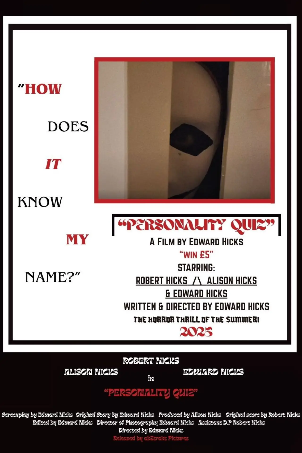 Plakat filmowy "Personality Quiz"
