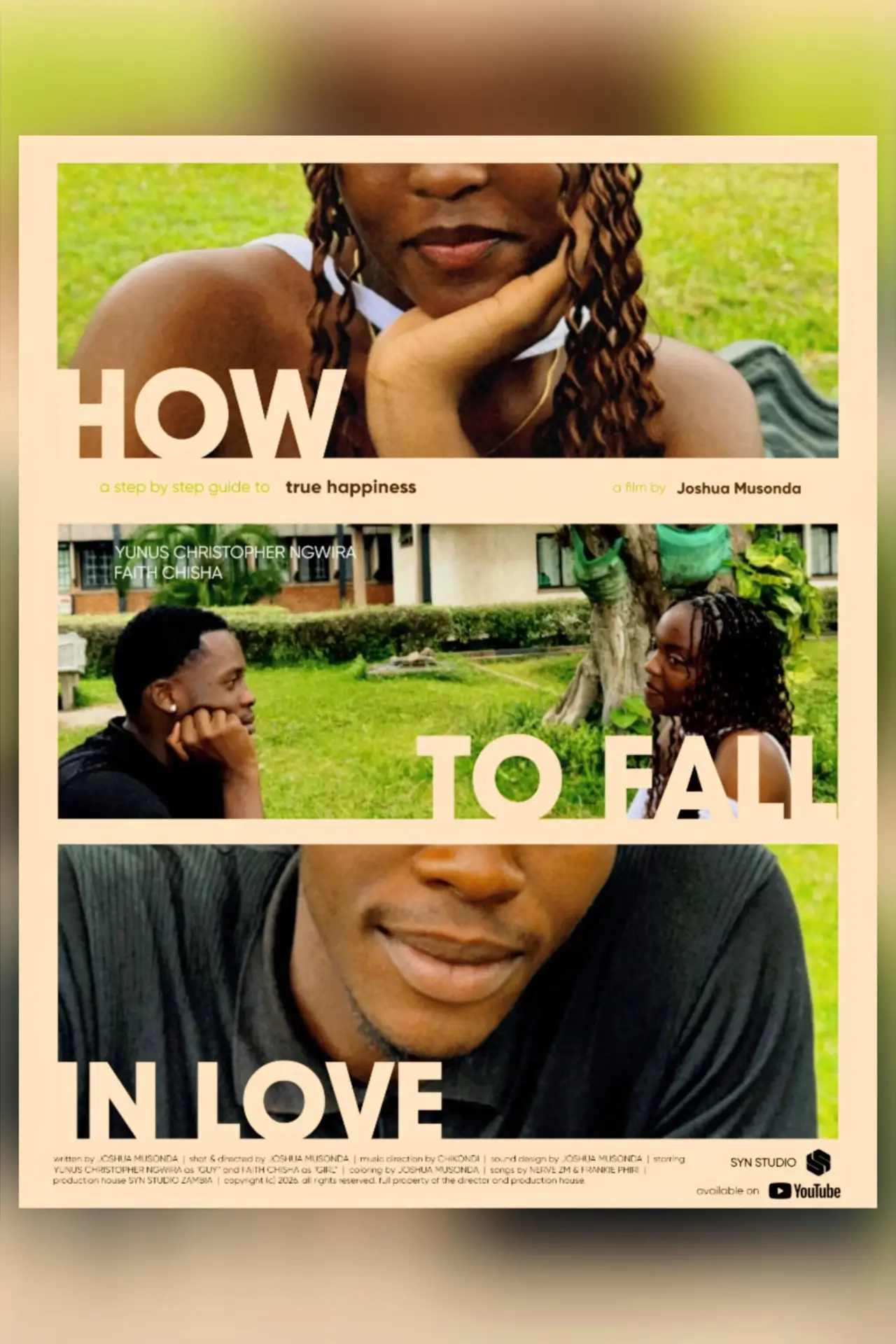Plakat filmowy "HOW TO FALL IN LOVE"