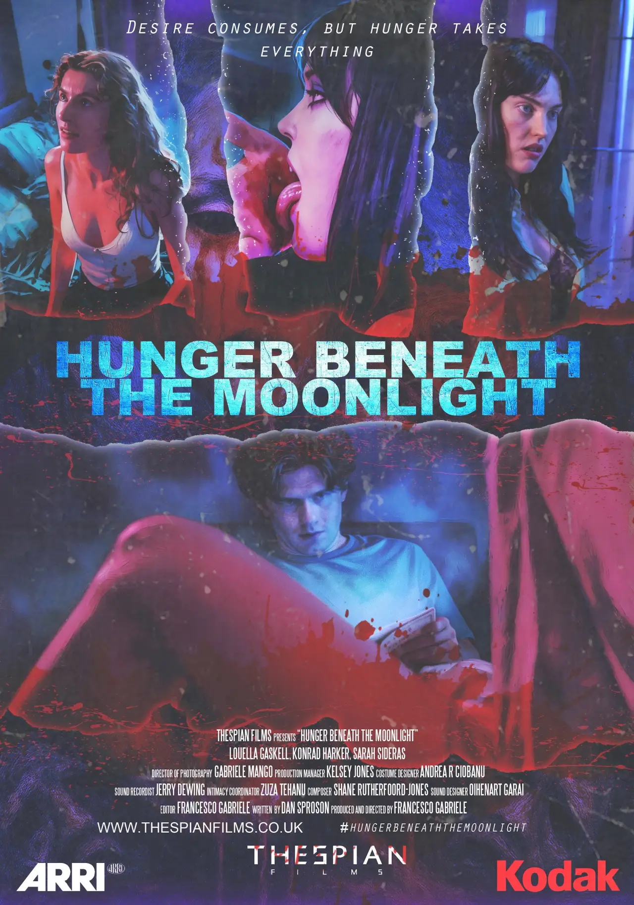 Plakat filmowy "Hunger Beneath the Moonlight"