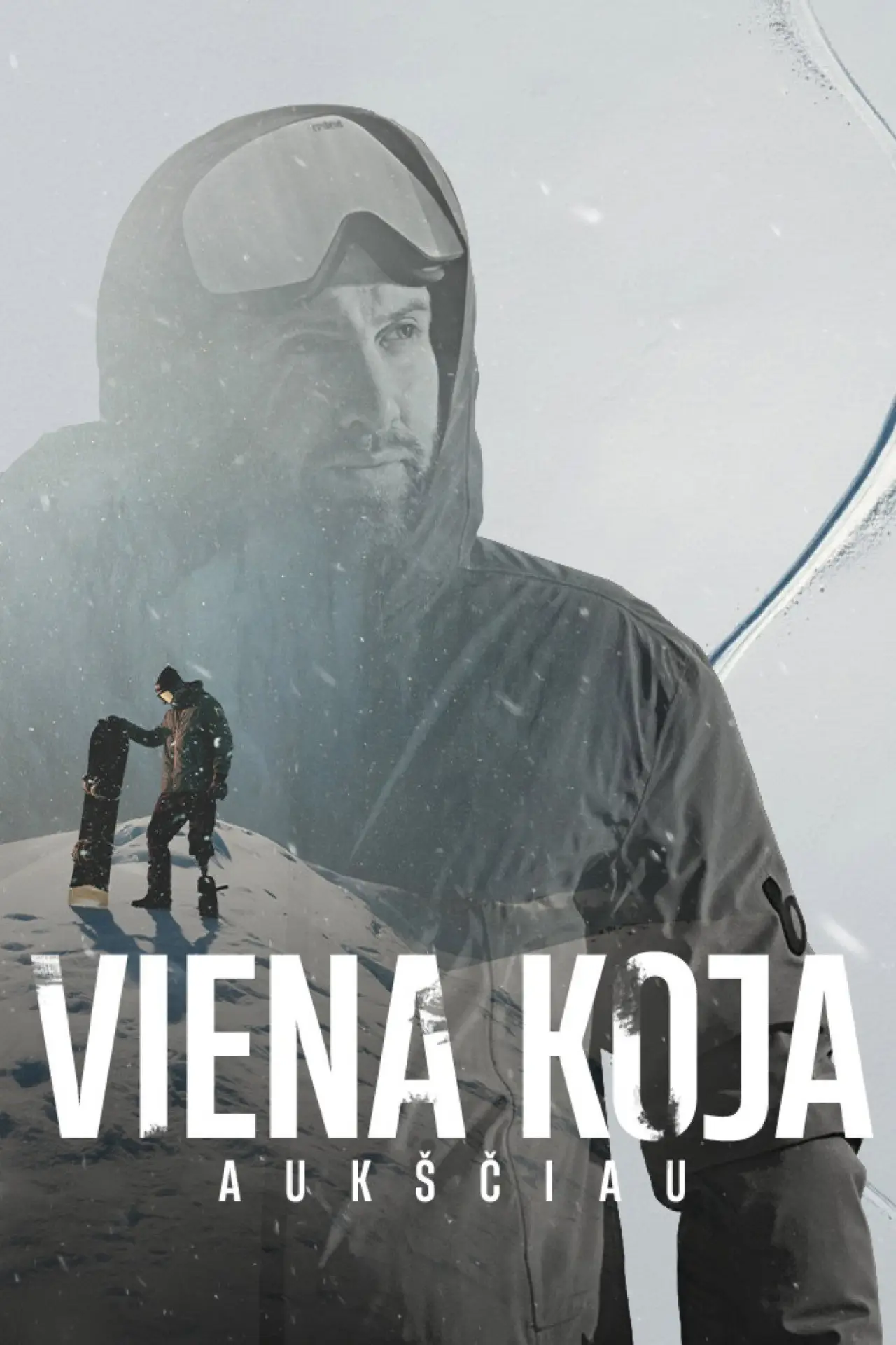 Plakat filmowy "Viena koja aukščiau"
