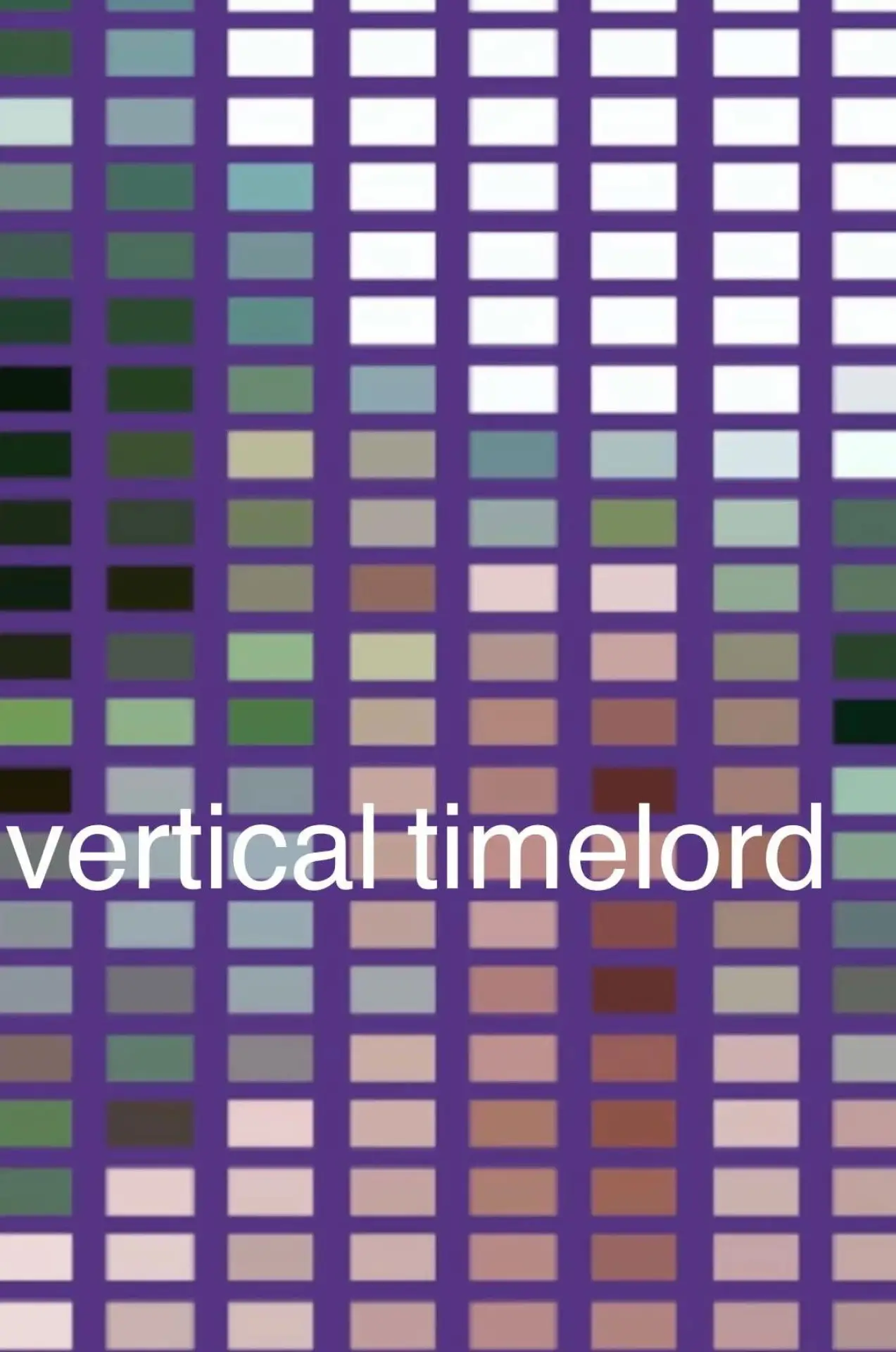 Plakat filmowy "vertical timelord"