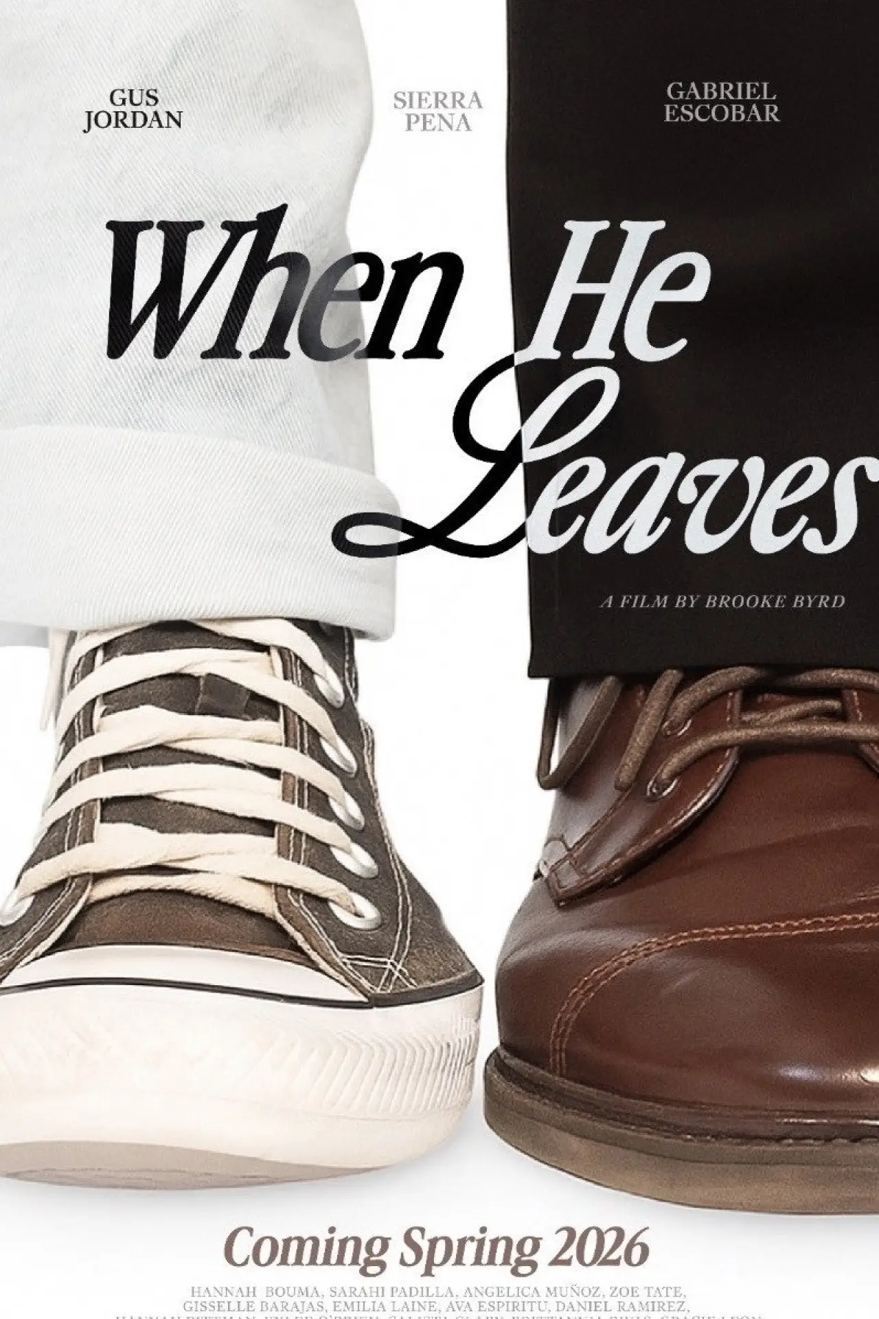 Plakat filmowy "When He Leaves"