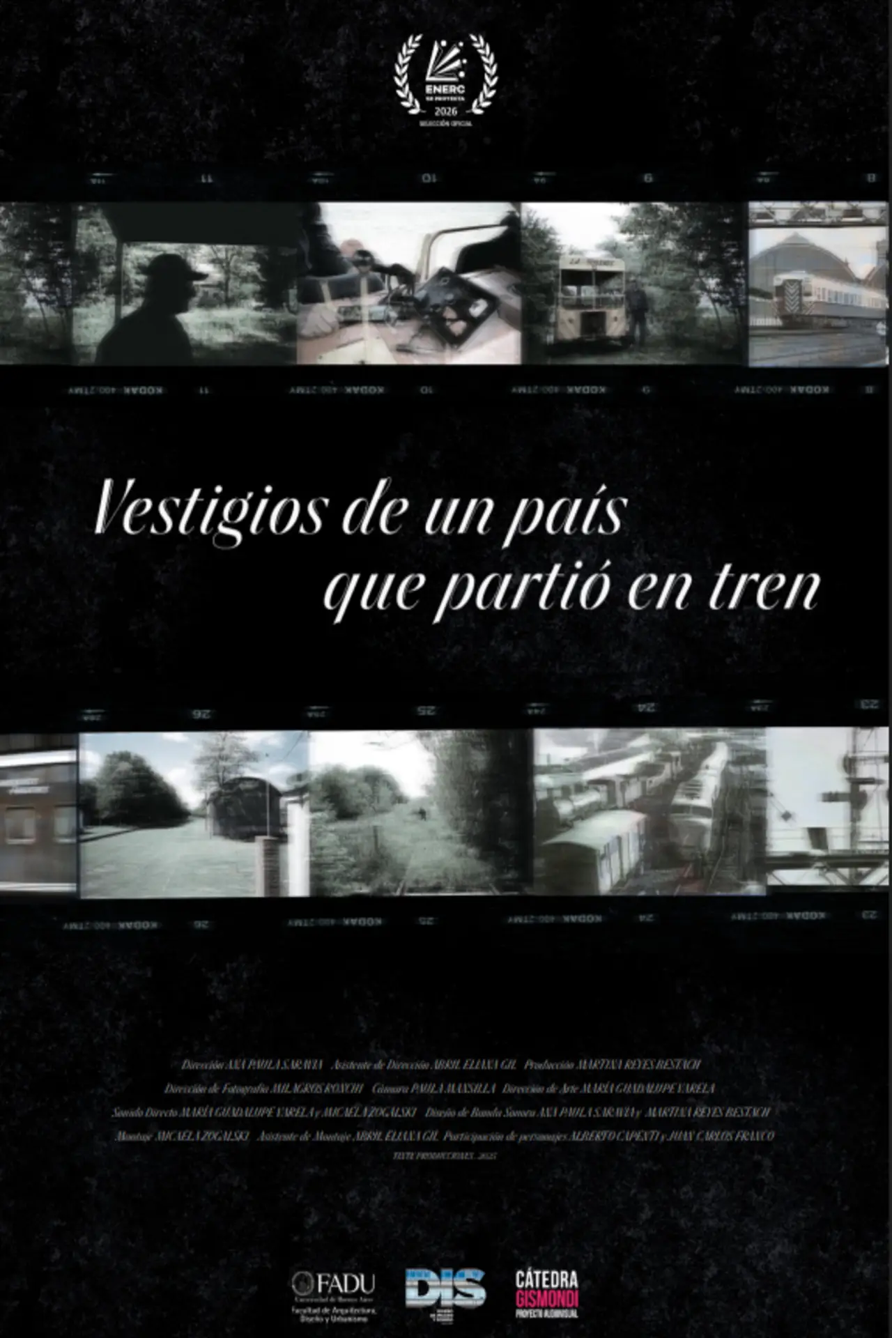 Plakat filmowy "Vestigios de un país que partió en tren"