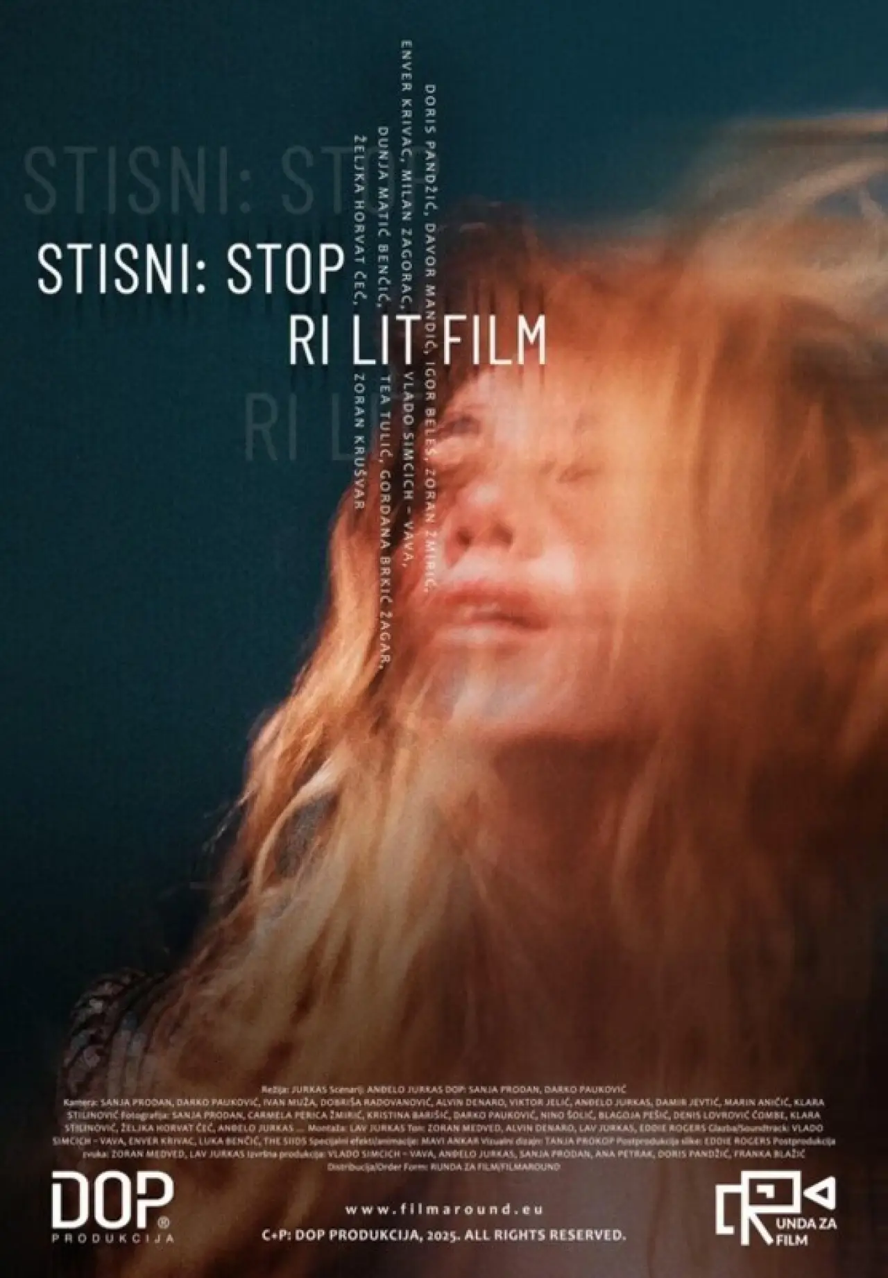 Plakat filmowy "Stisni: Stop - Ri Lit Film"
