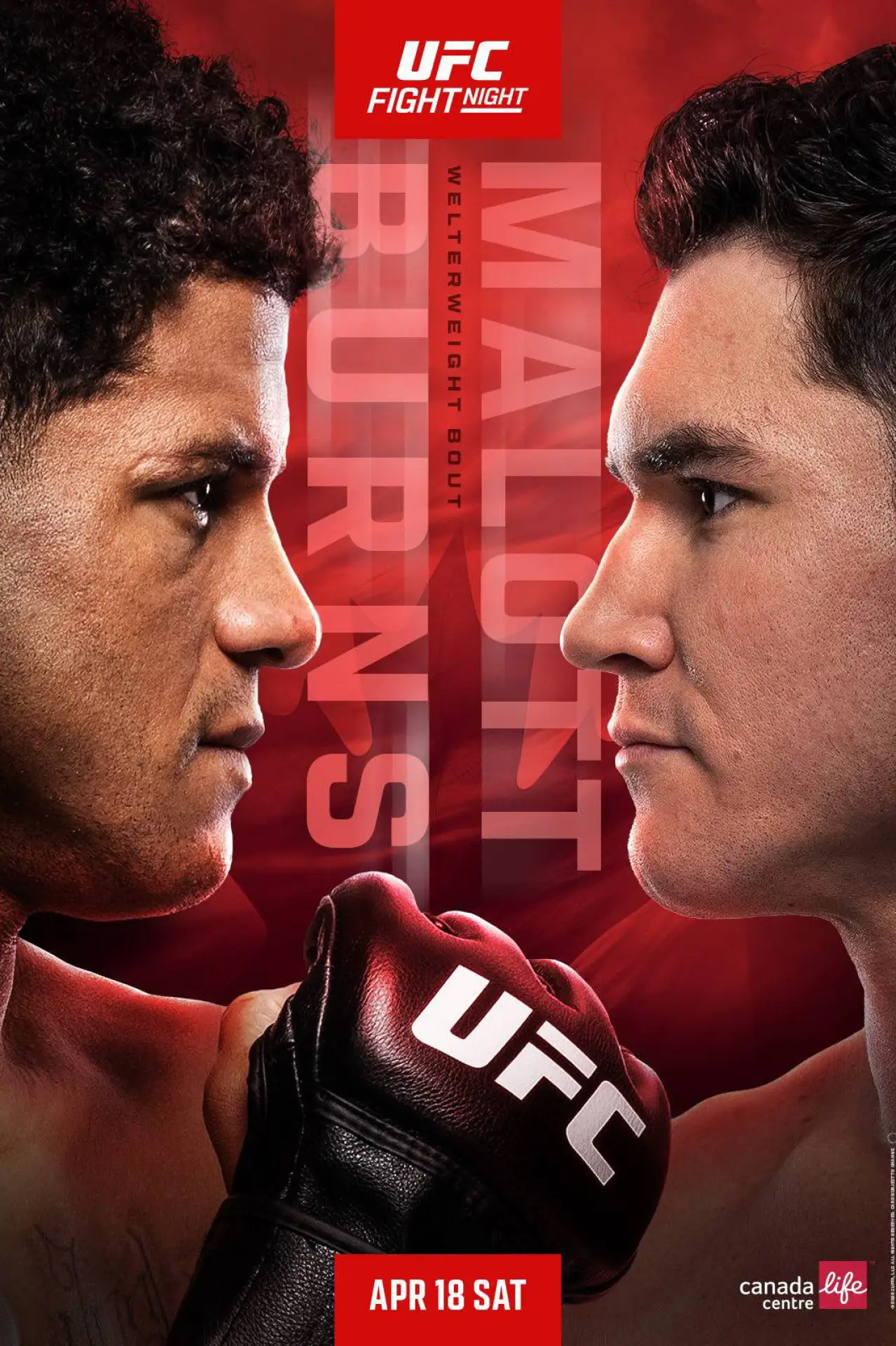 Plakat filmowy "UFC Fight Night 273: Burns vs. Malott"