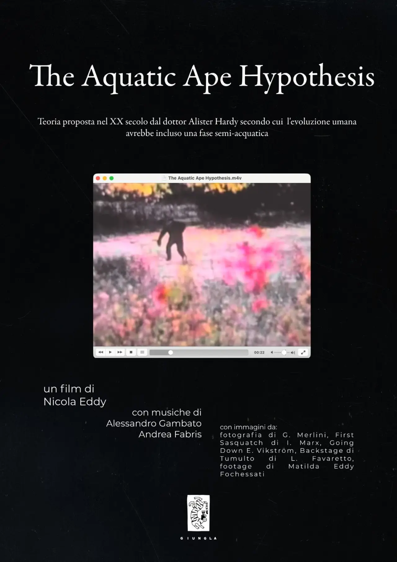 Plakat filmowy "The Aquatic Ape Hypothesis"