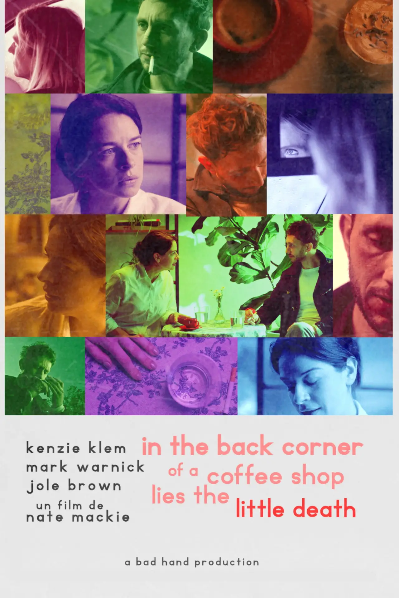 Plakat filmowy "In The Back Corner of a Coffee Shop Lies The Little Death"