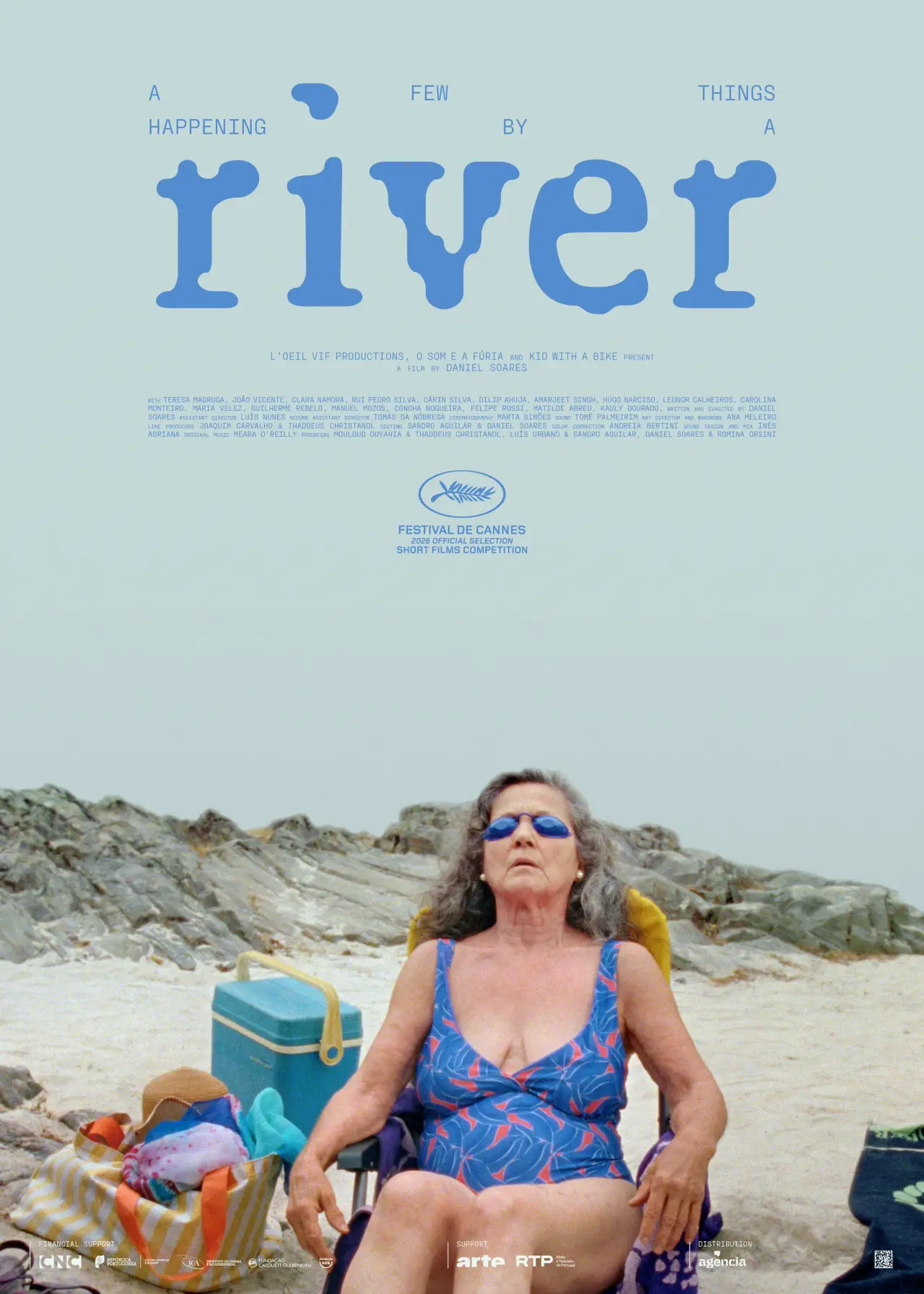 Plakat filmowy "Algumas Coisas que Acontecem ao Lado de Um Rio"