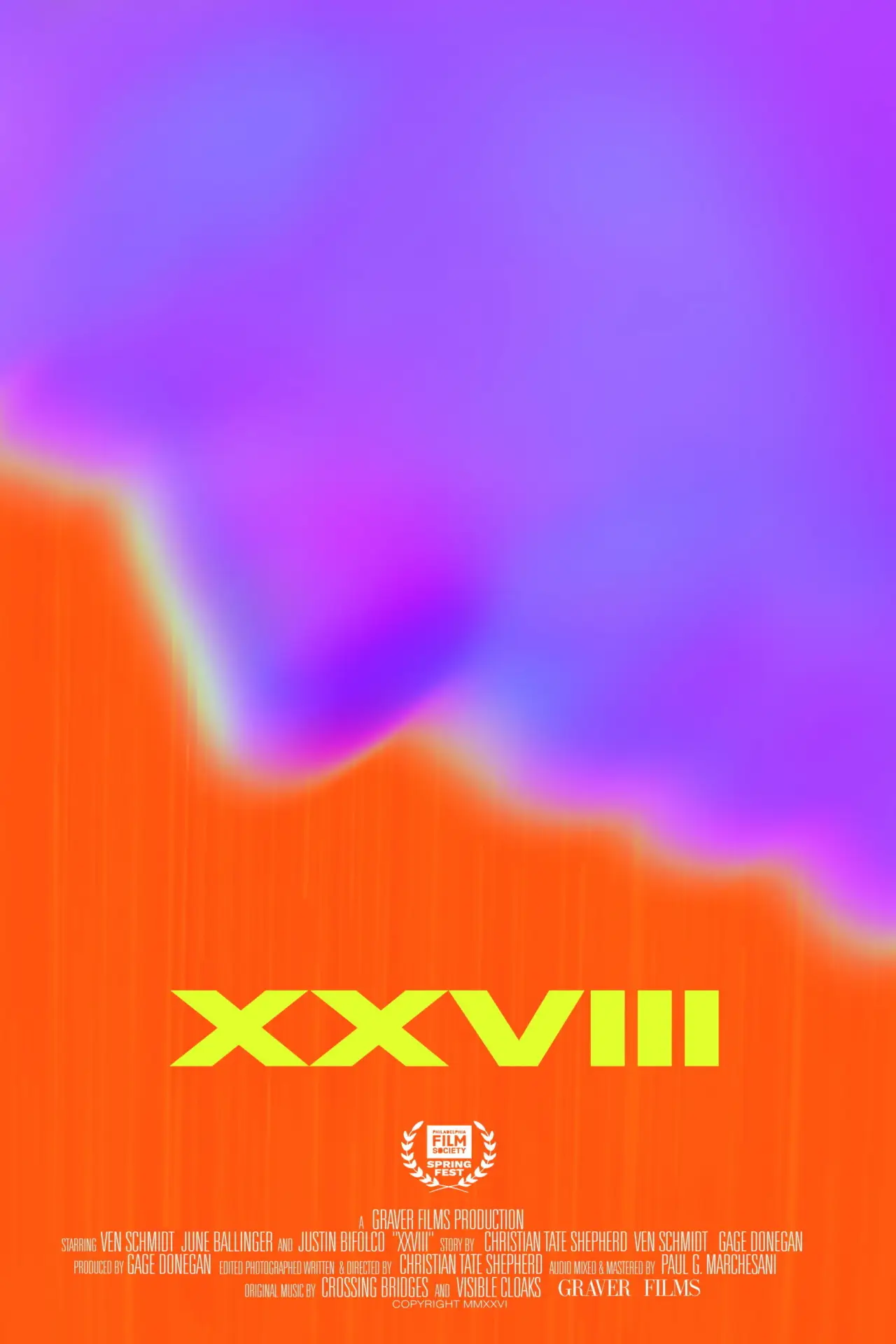 Plakat filmowy "XXVIII"