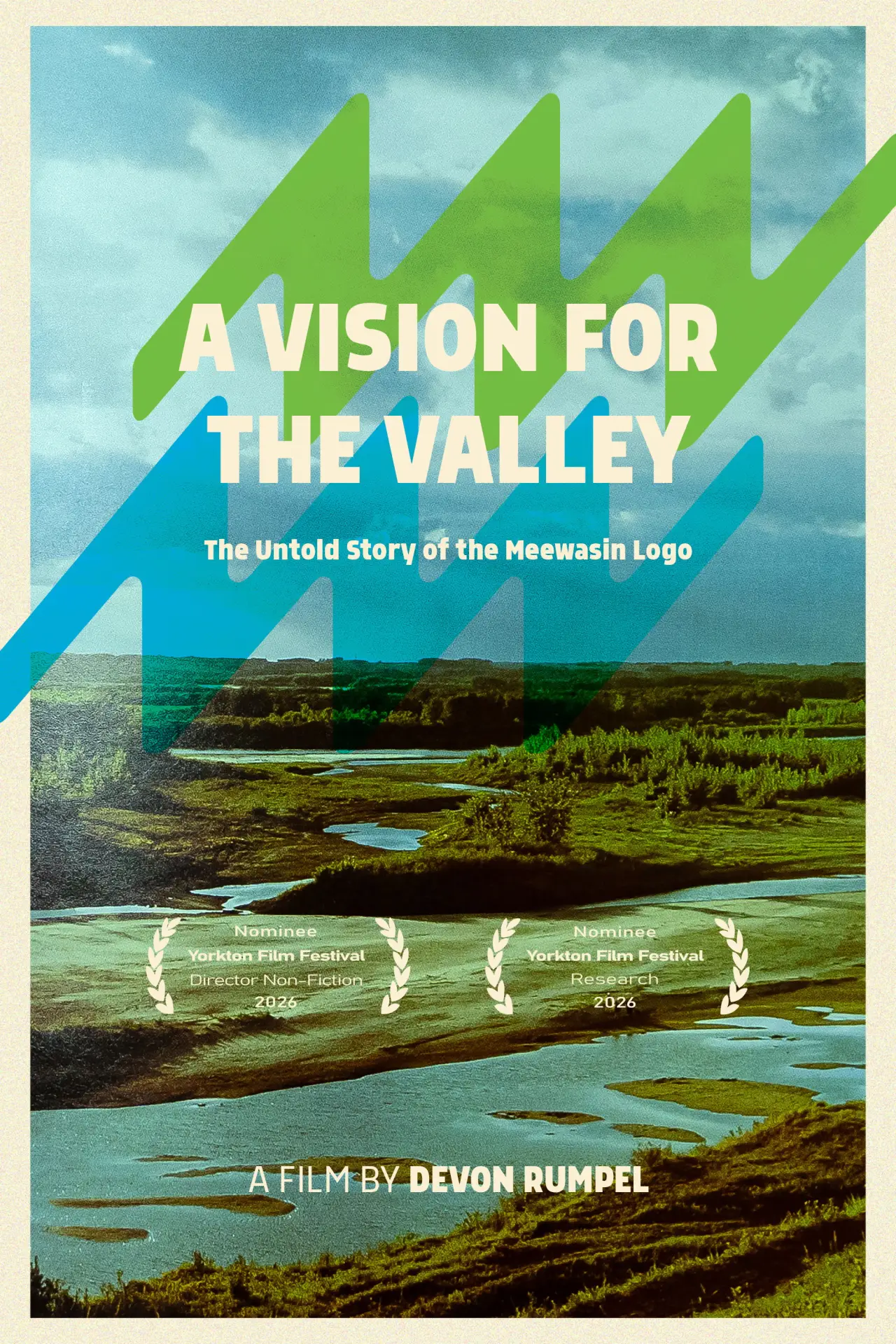 Plakat filmowy "A Vision for the Valley: The Untold Story of the Meewasin Logo"