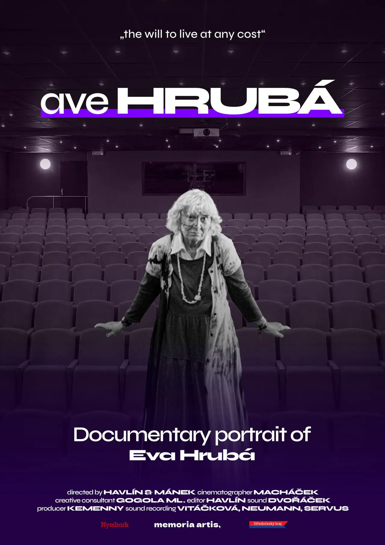 Plakat filmowy "ave HRUBÁ"