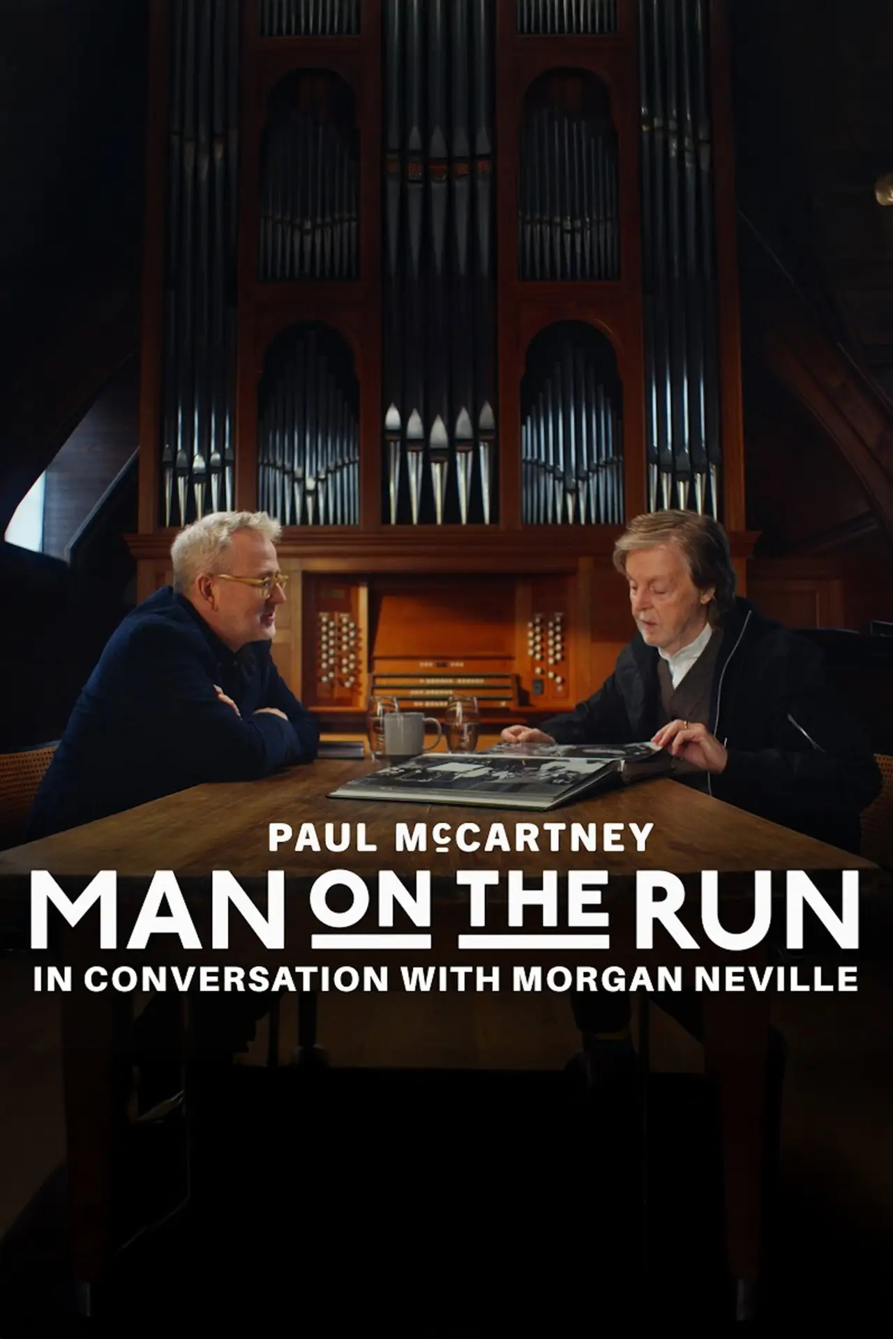 Plakat filmowy "Man on the Run: Paul McCartney and Morgan Neville in Conversation"