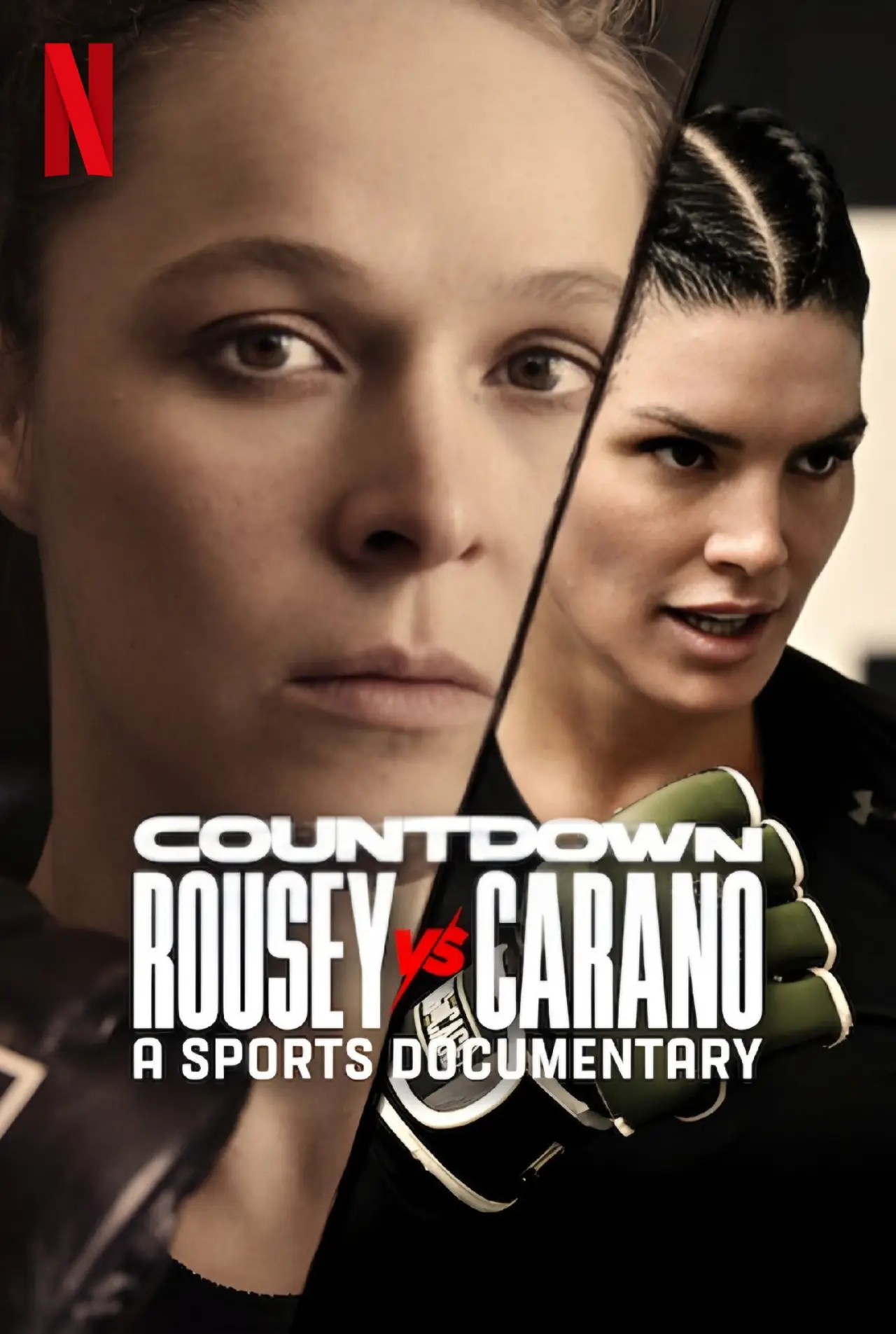 Plakat filmowy "Odliczanie: Rousey vs. Carano"