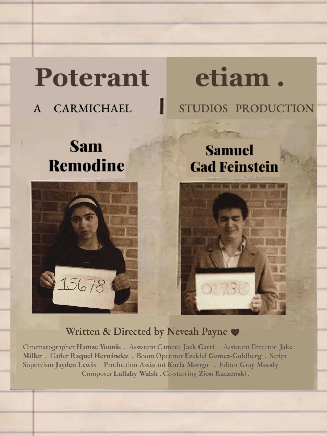 Plakat filmowy "Poterant etiam."