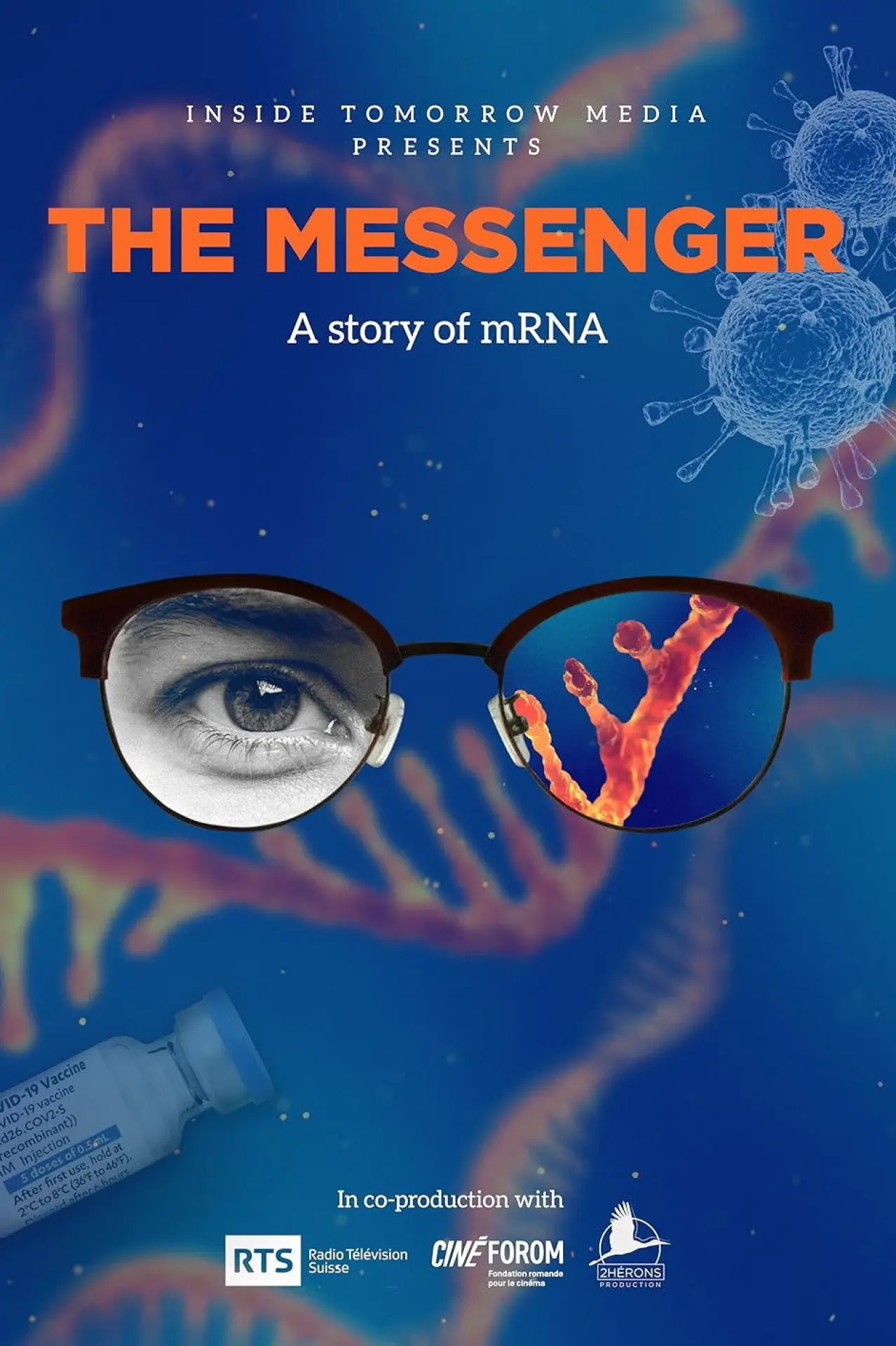 Plakat filmowy "The Messenger: A Story of mRNA"