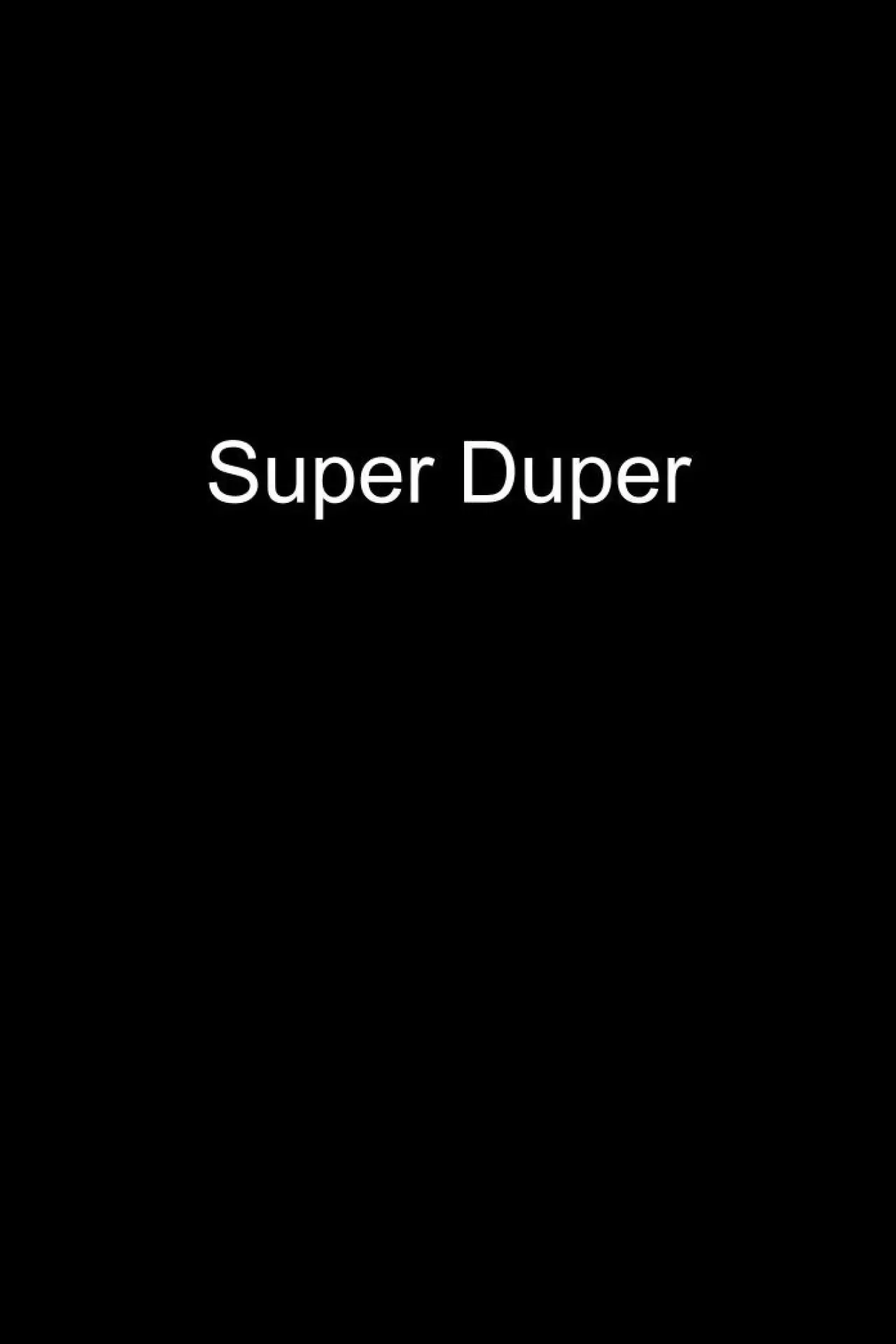 Plakat filmowy "Super Duper"