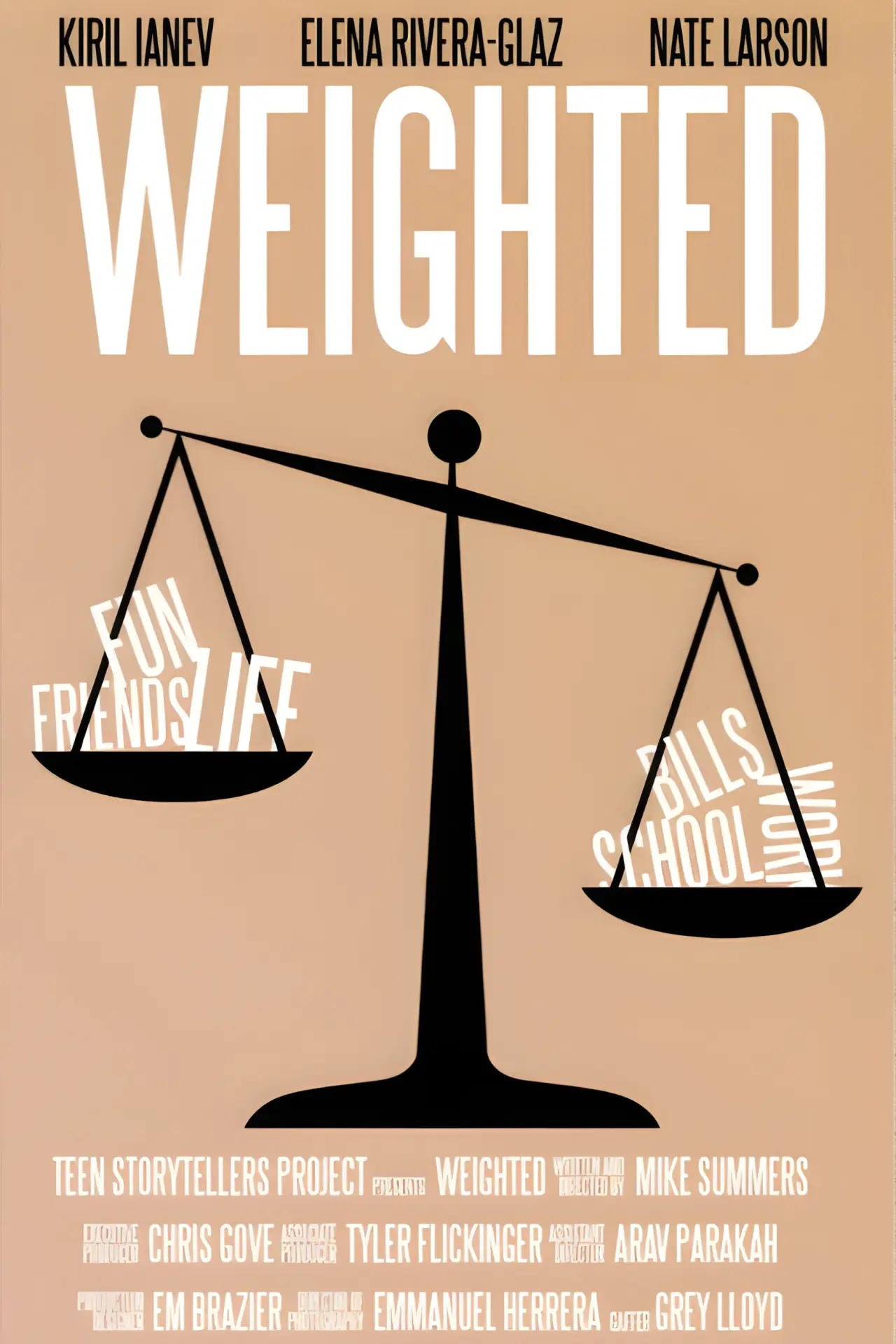 Plakat filmowy "Weighted"