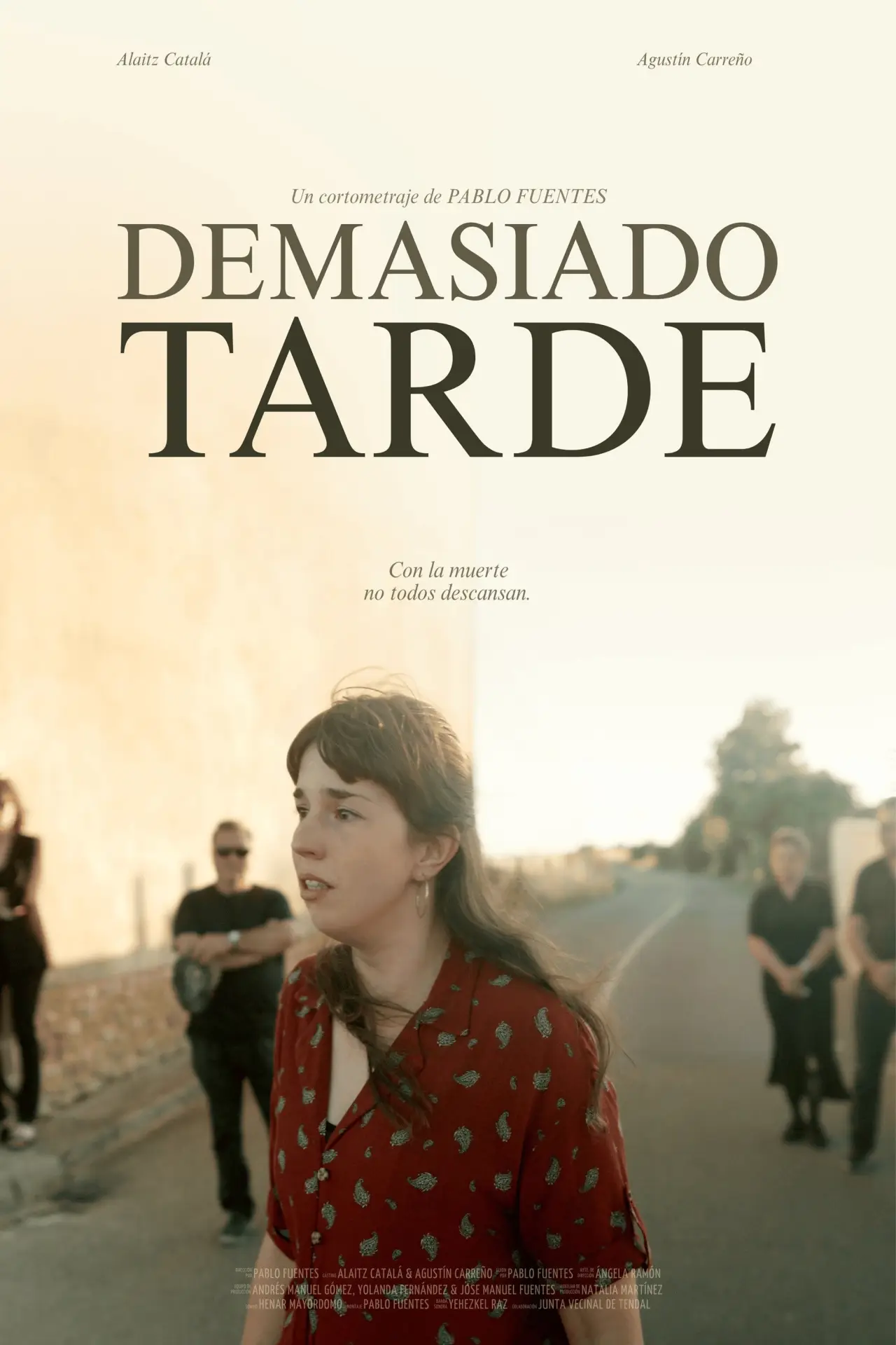 Plakat filmowy "Demasiado tarde"