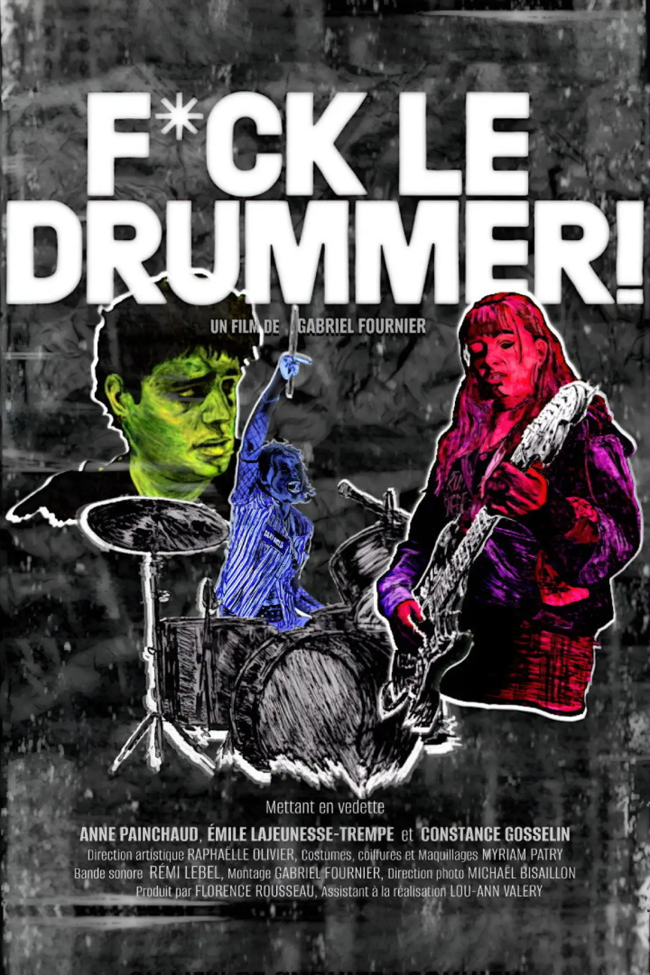 Plakat filmowy "Fuck le Drummer!"