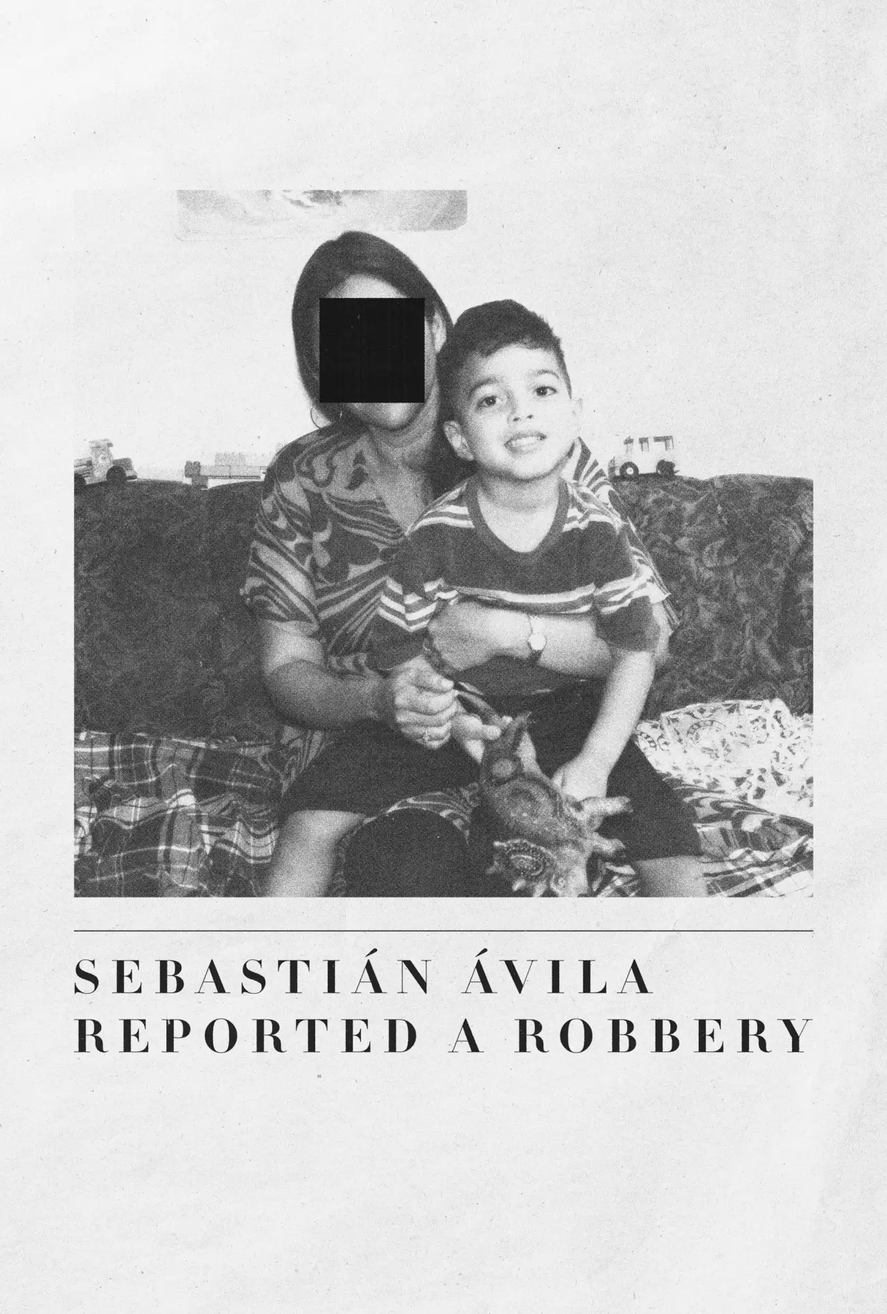 Plakat filmowy "Sebastián Ávila Reportó un Robo"