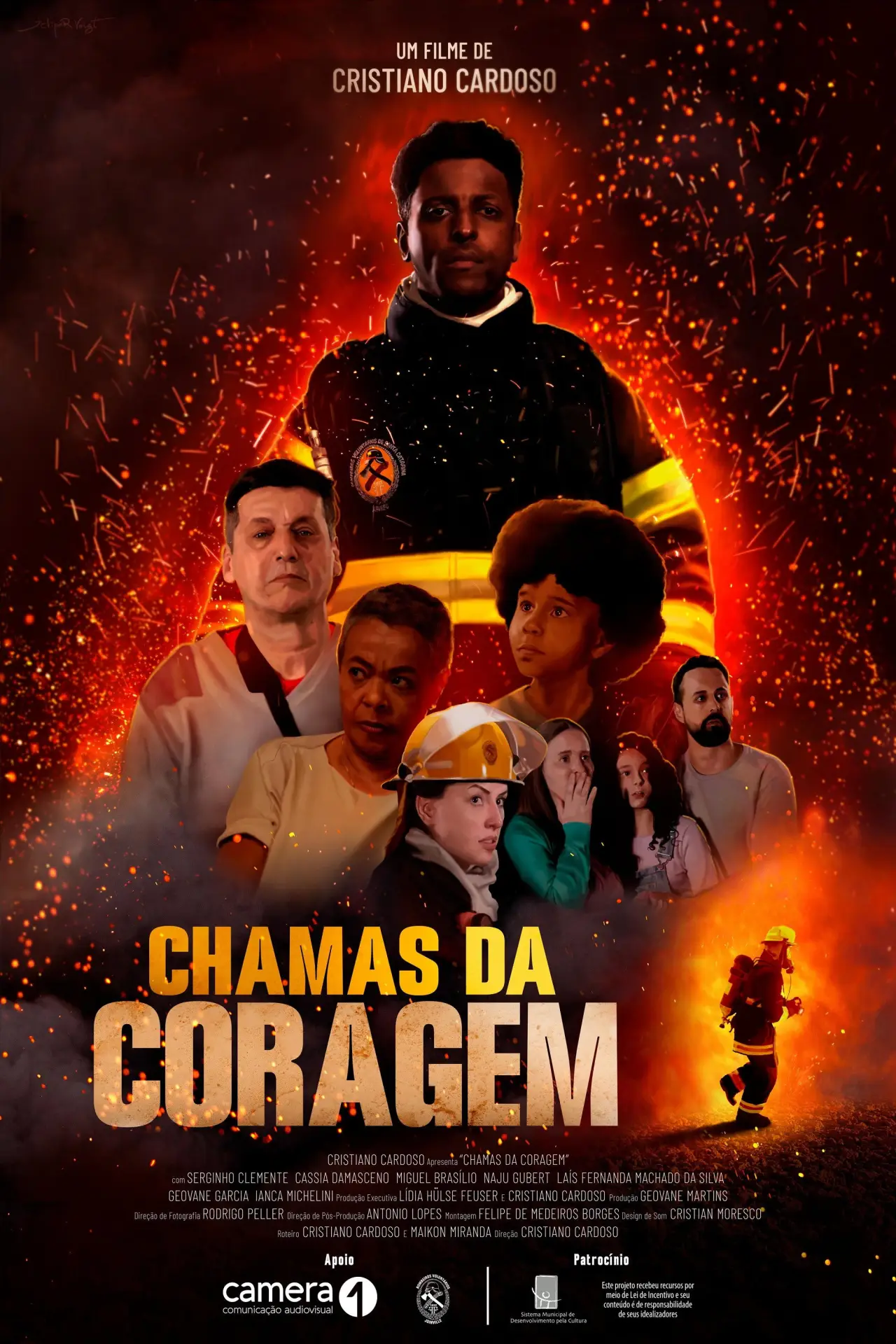 Plakat filmowy "Chamas da Coragem"