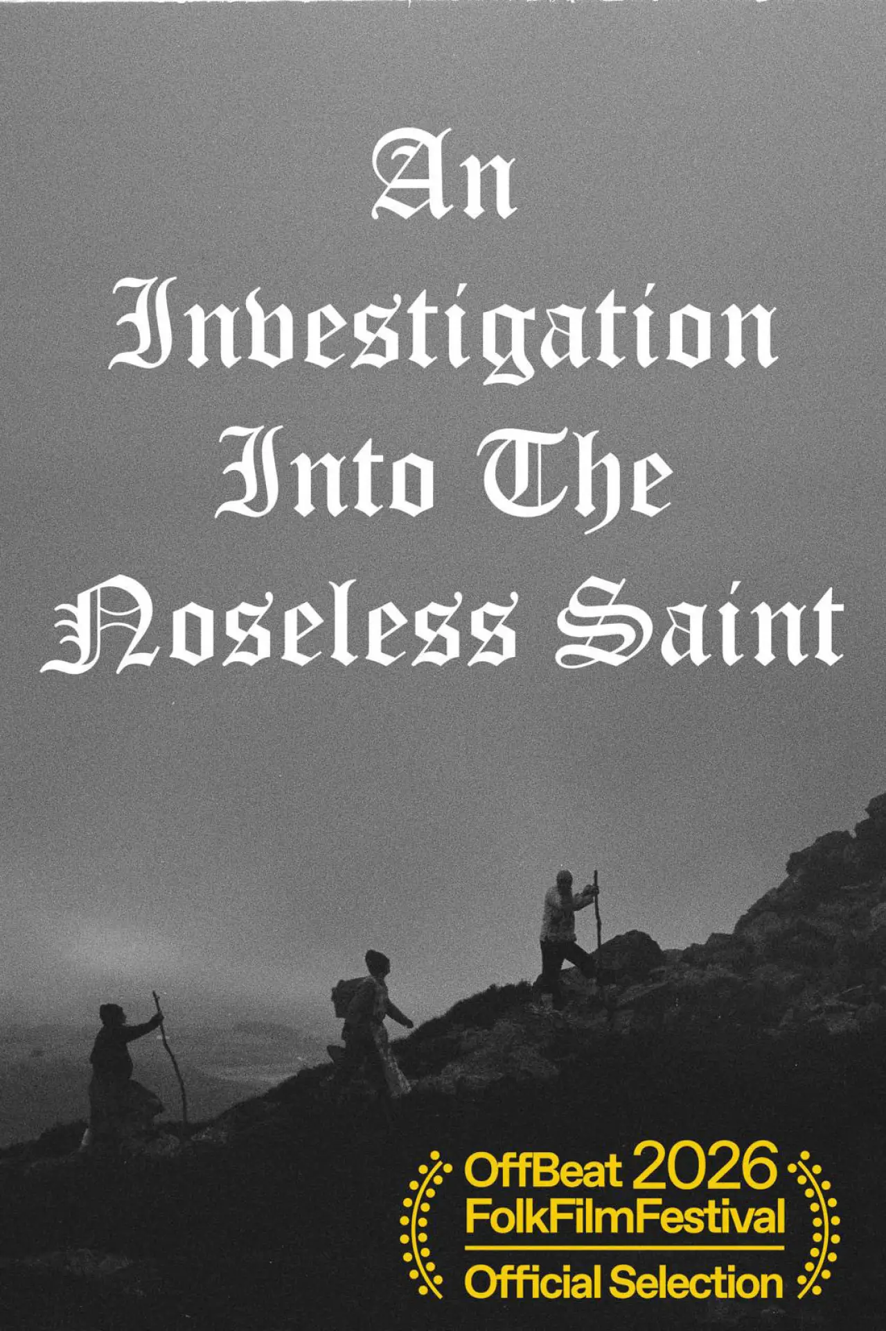 Plakat filmowy "An Investigation Into The Noseless Saint"