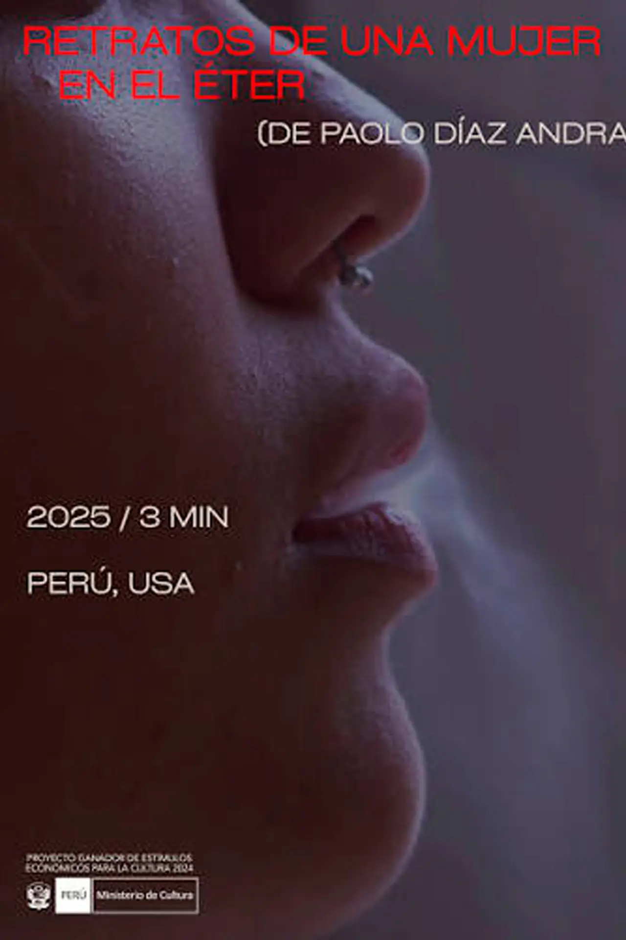 Plakat filmowy "Retratos de una mujer en el éter"