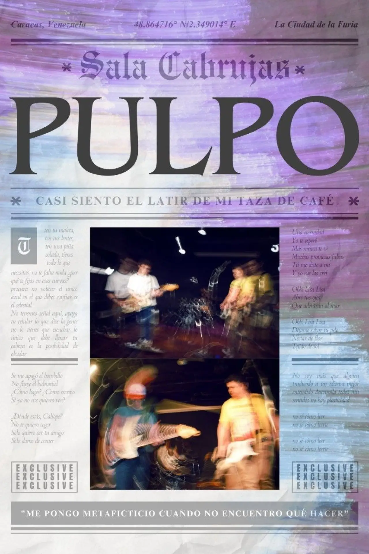 Plakat filmowy "Pulpo - Live @ Sala Cabrujas"
