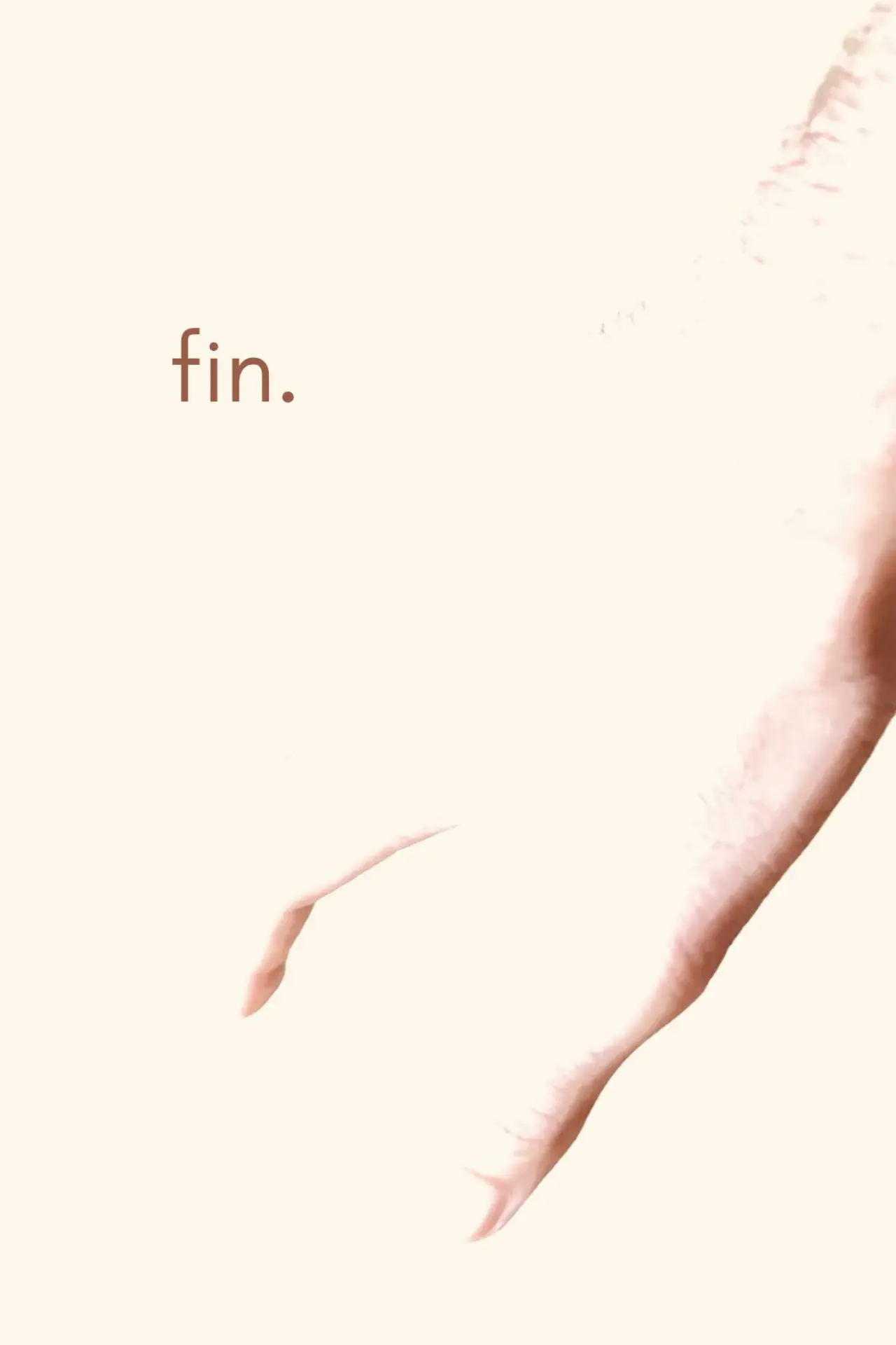 Plakat filmowy "Fin."