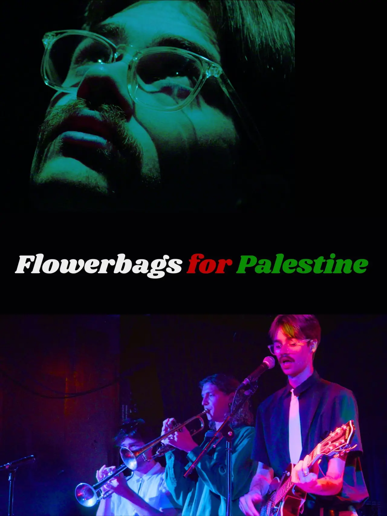 Plakat filmowy "Flowerbags for Palestine"