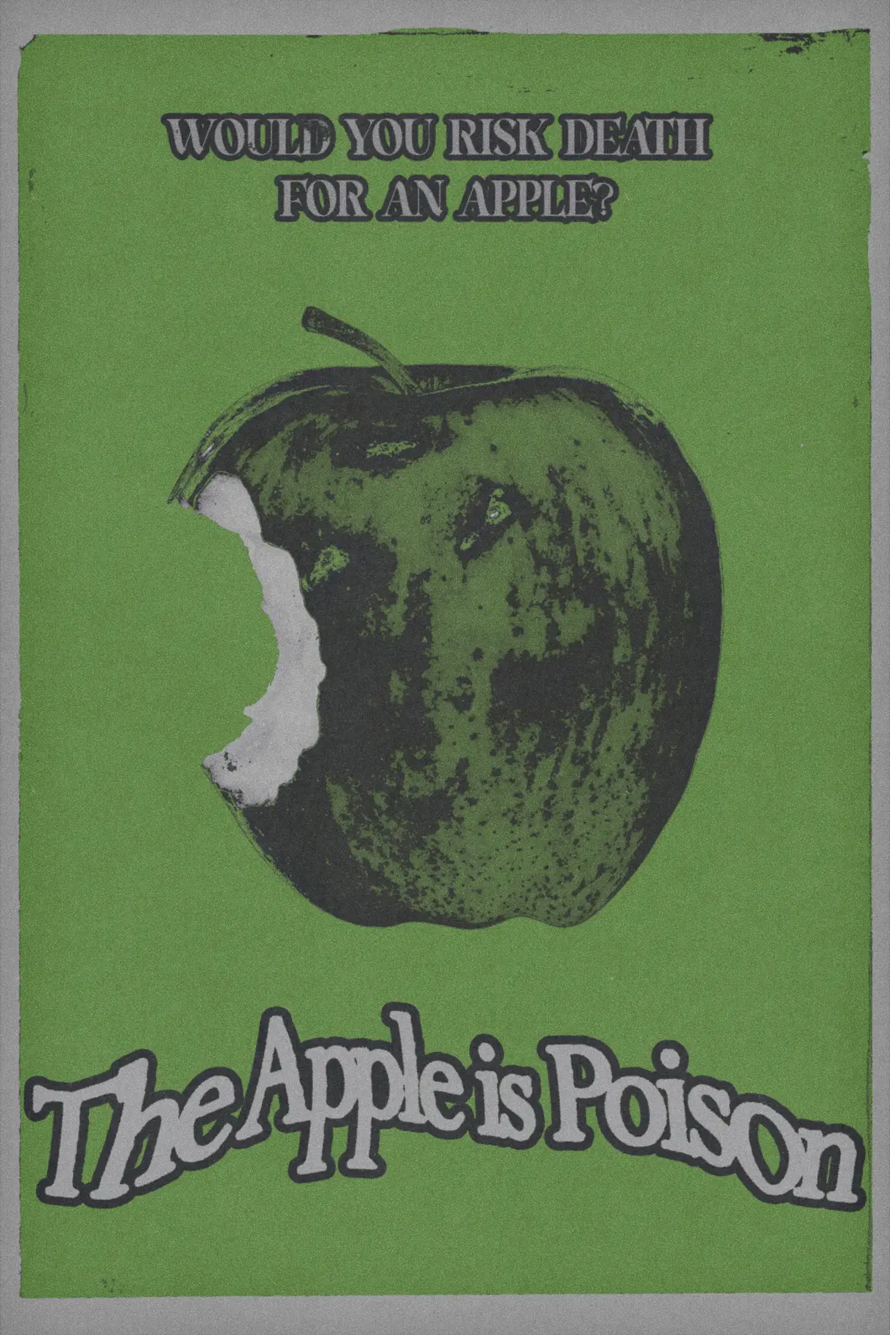 Plakat filmowy "The Apple is Poison"