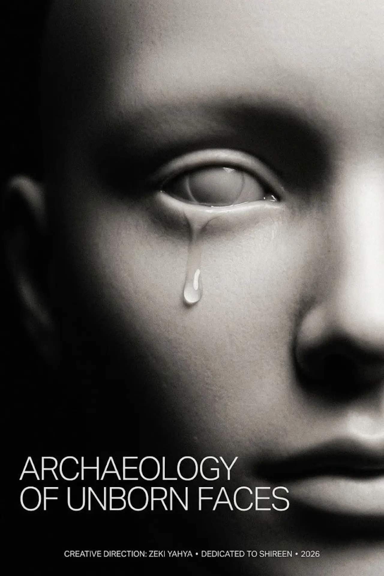 Plakat filmowy "ARCHAEOLOGY OF UNBORN FACES"