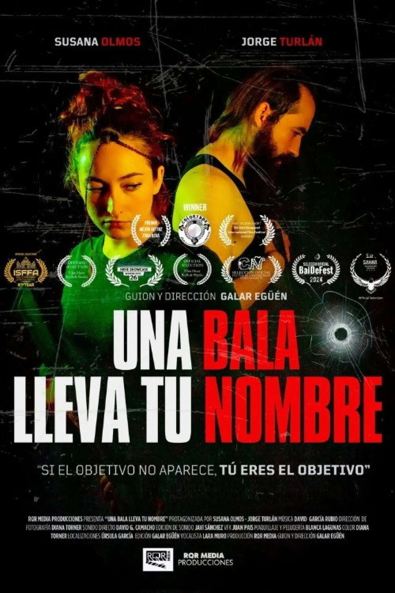 Plakat filmowy "Una bala lleva tu nombre"