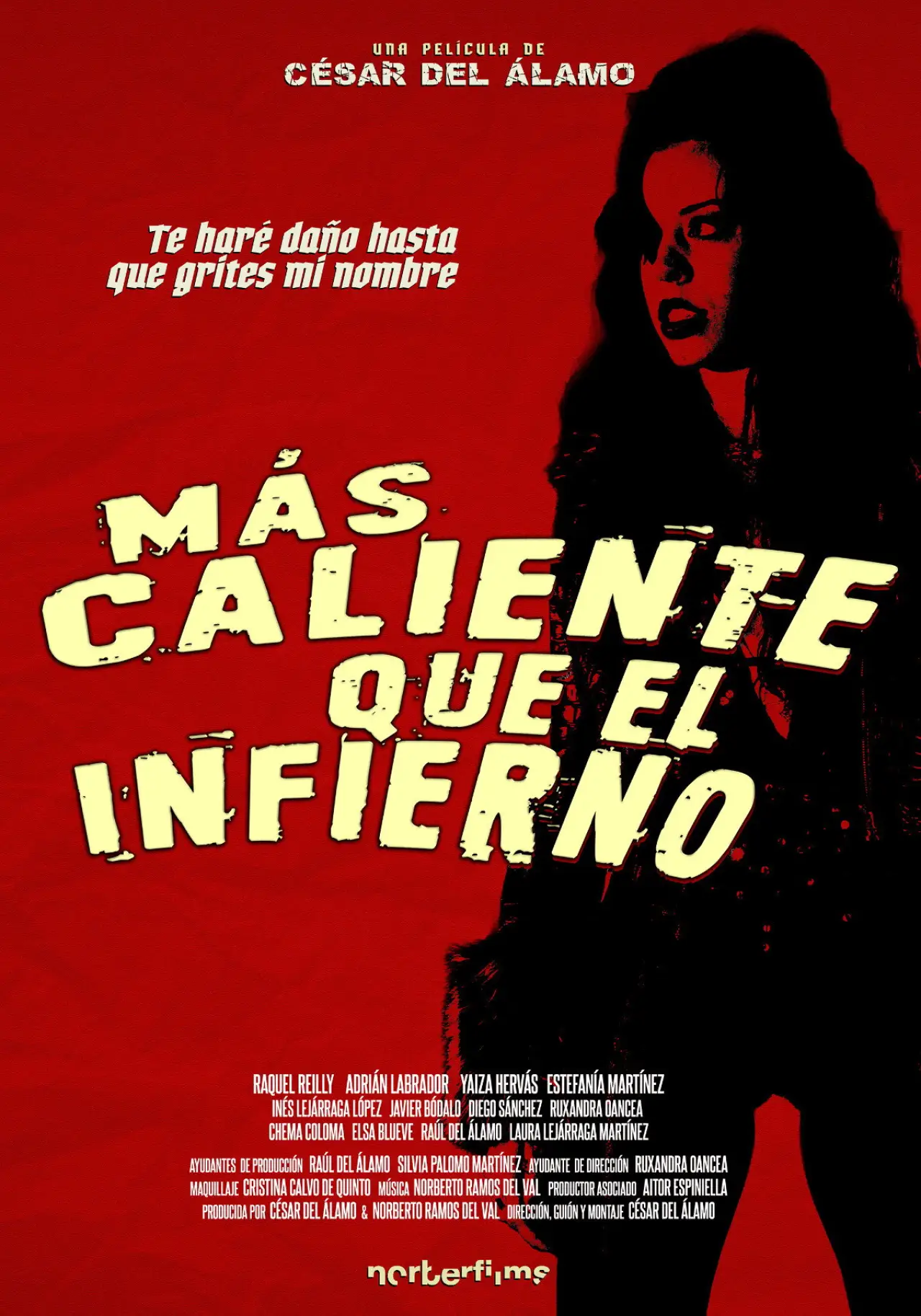 Plakat filmowy "Más caliente que el infierno"