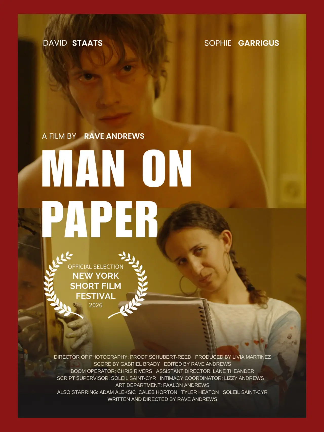 Plakat filmowy "Man on Paper"
