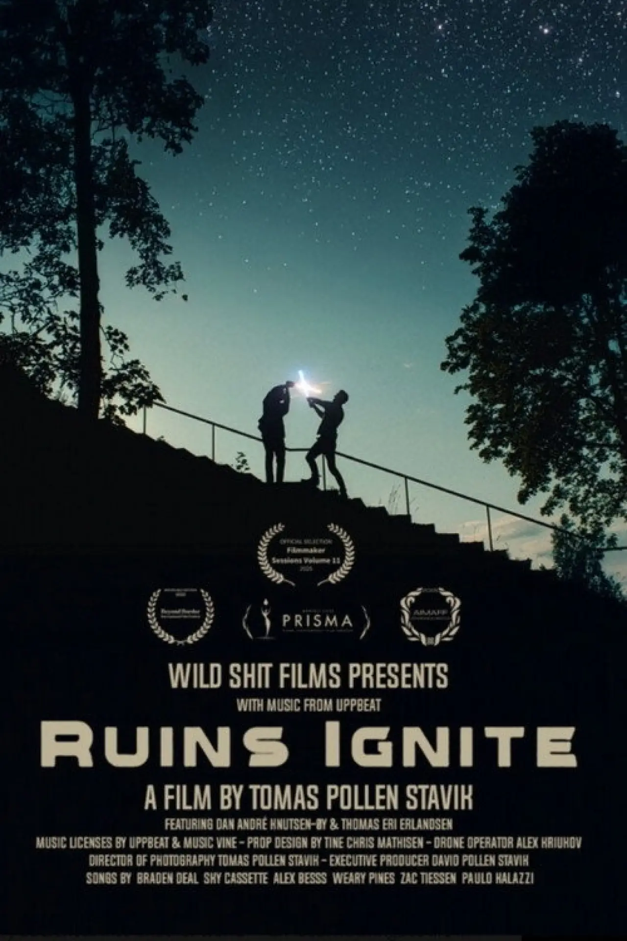 Plakat filmowy "Ruins Ignite"