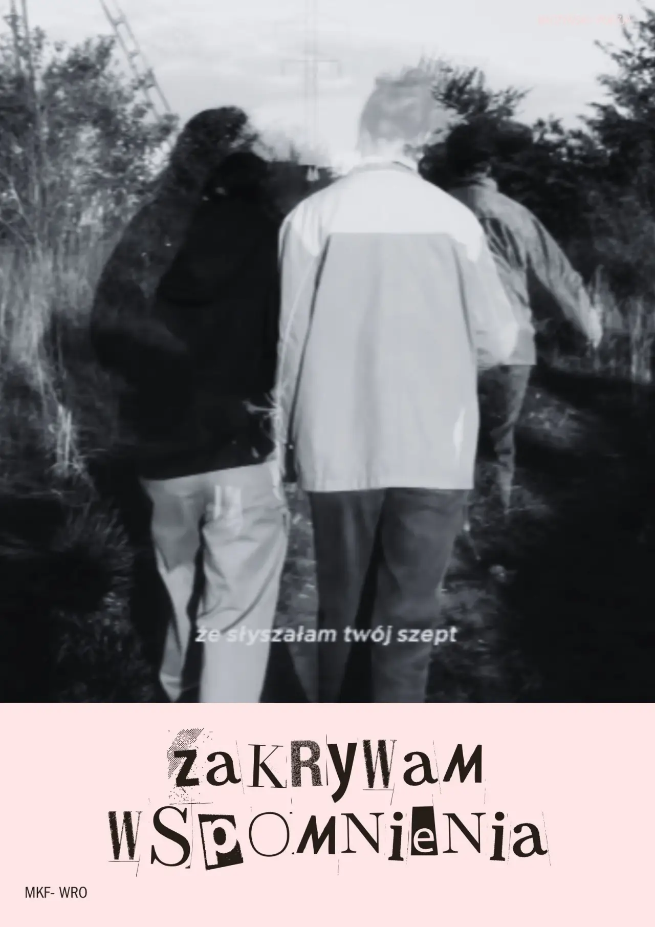 Plakat filmowy "Zakrywam wspomnienia"