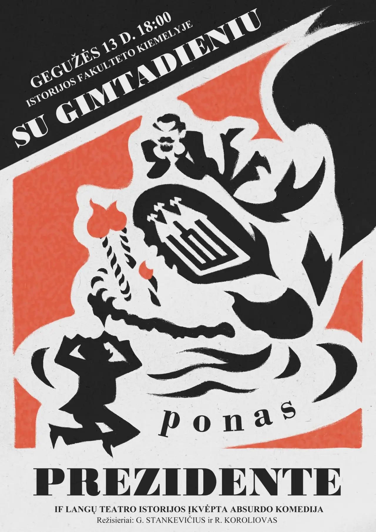 Plakat filmowy "Su Gimtadieniu, Ponas Prezidente"