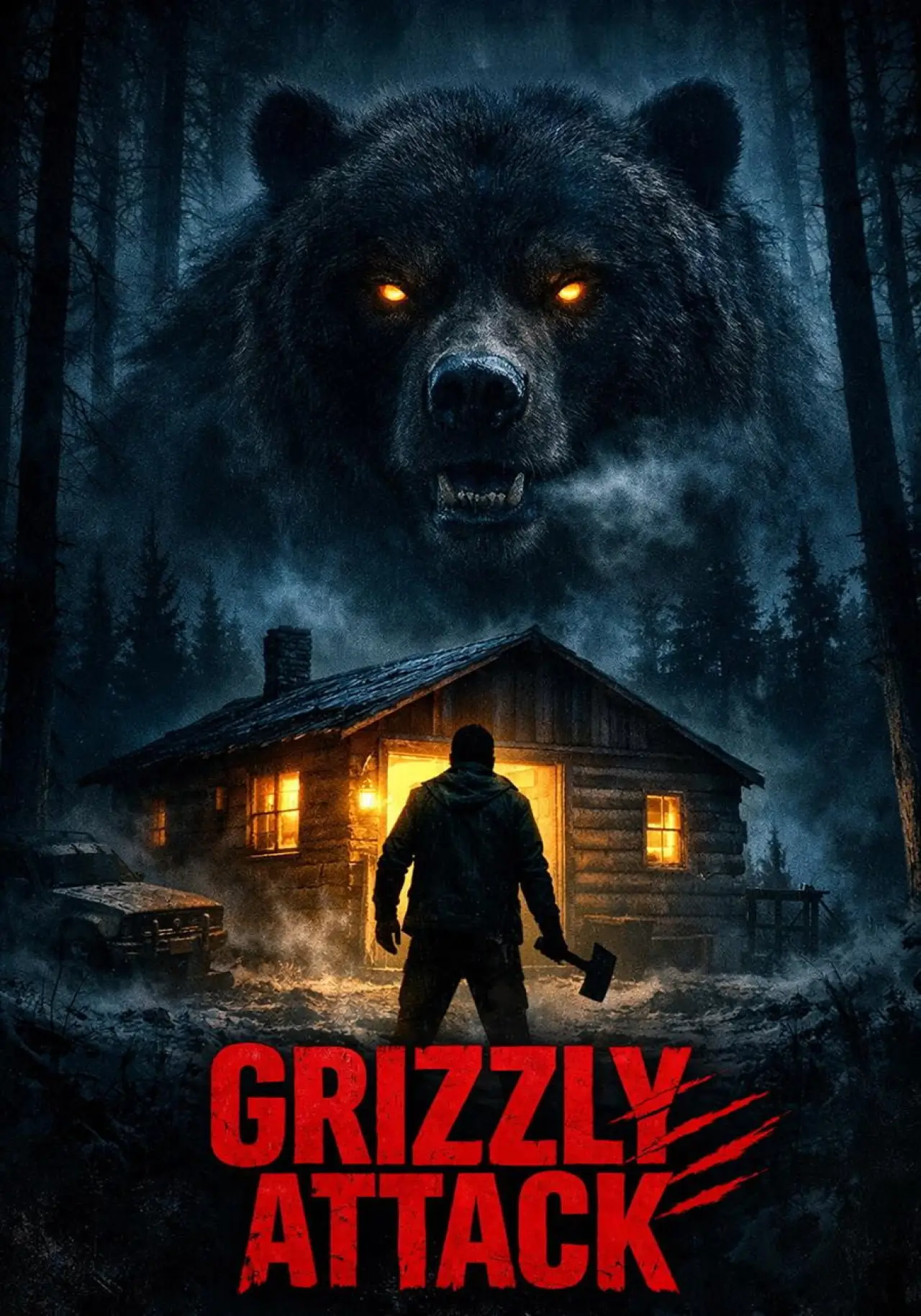 Plakat filmowy "Grizzly Attack"