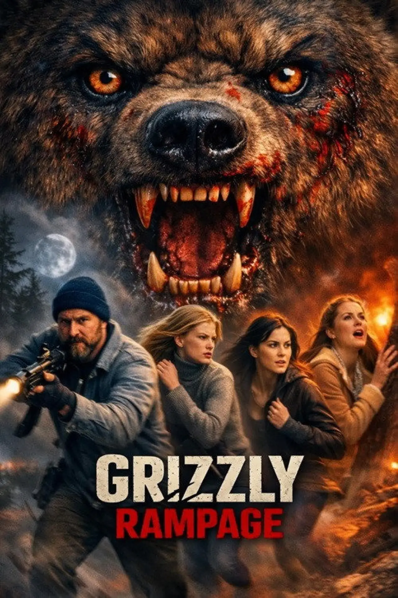 Plakat filmowy "Grizzly Rampage"