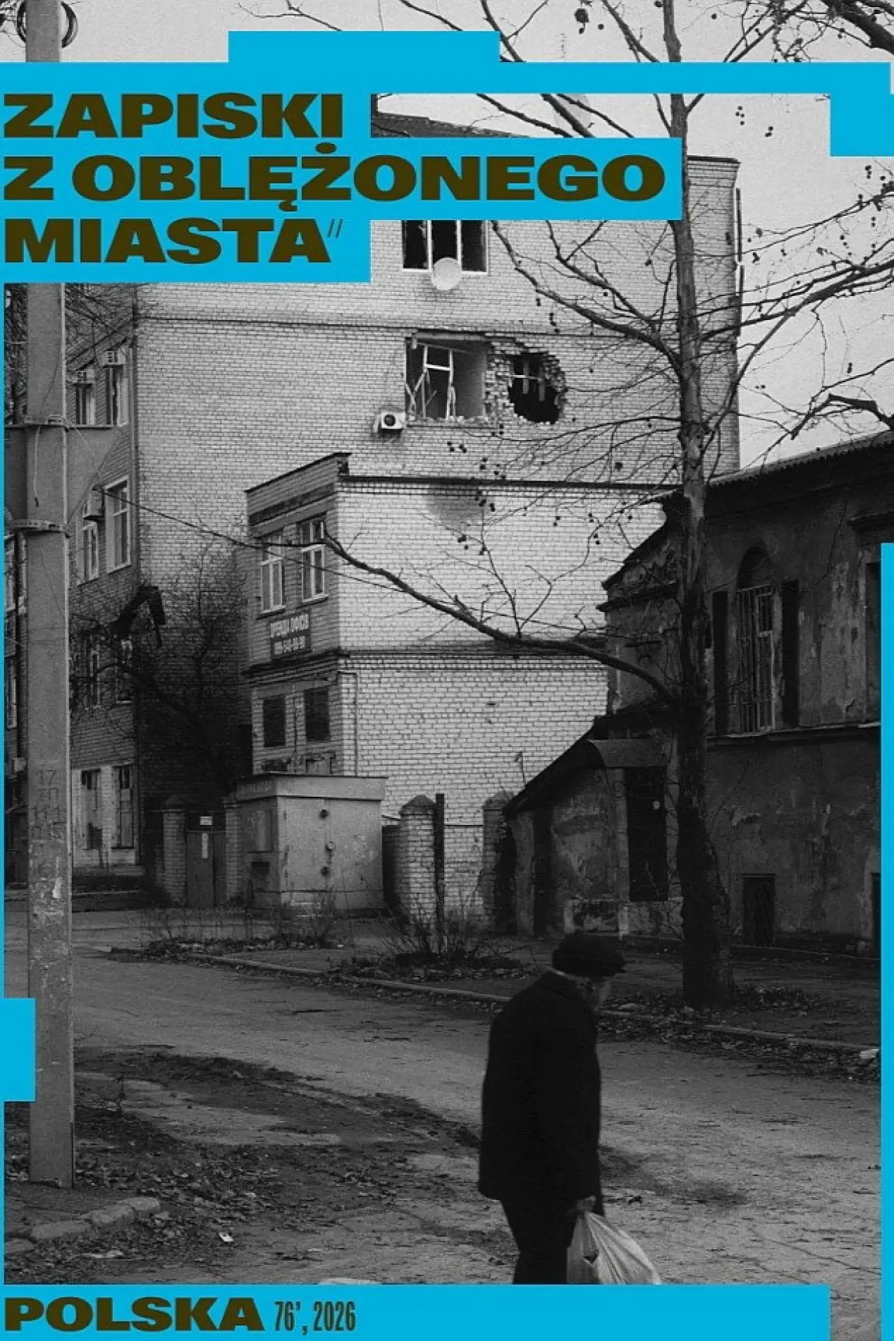 Plakat filmowy "Zapiski z oblężonego miasta"